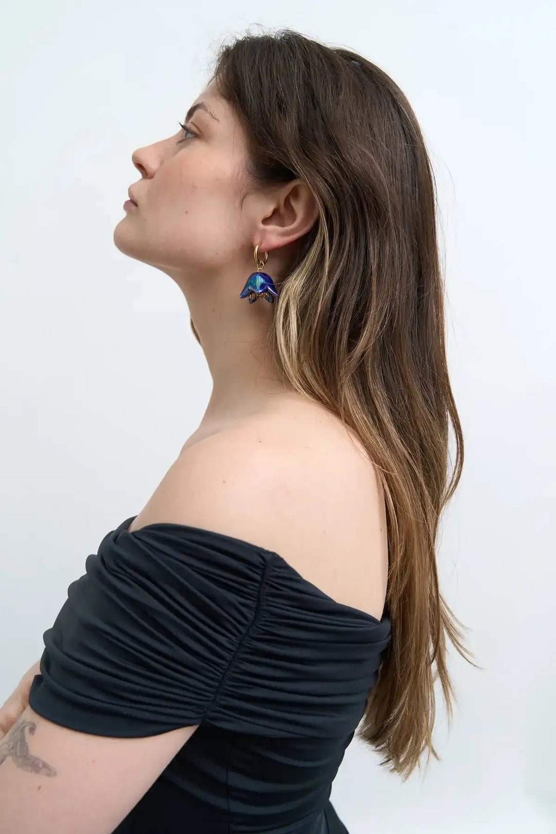 Polysk Bellflower Blue Single Earring