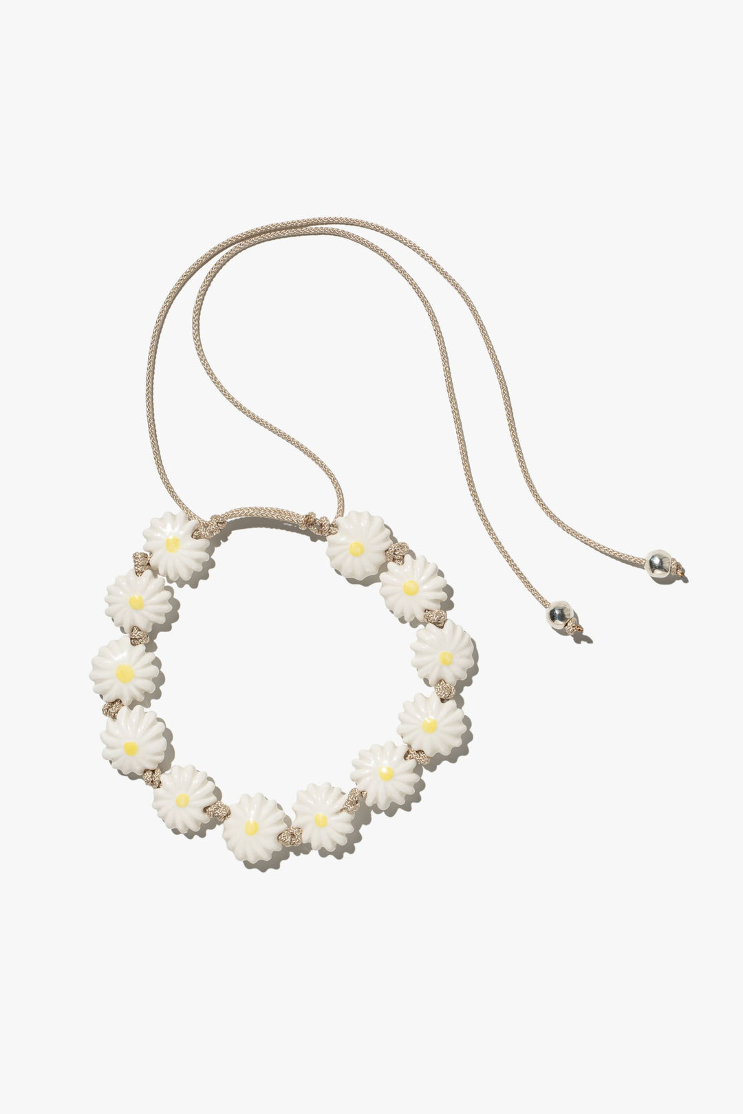 Polysk Necklace with Daisies