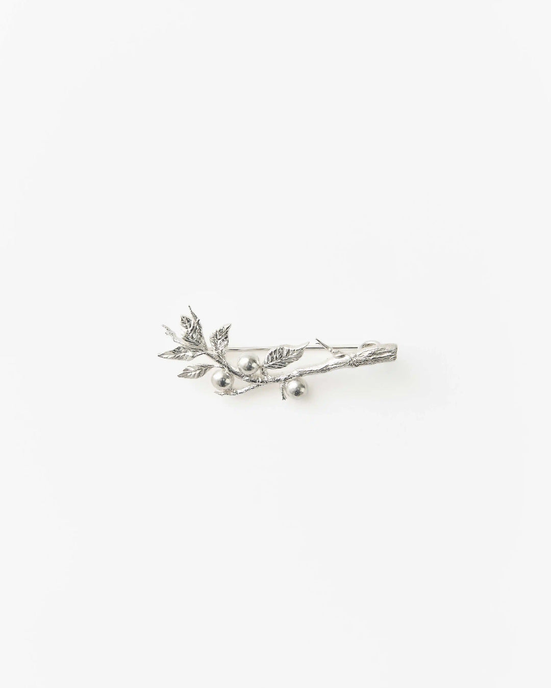 Vita Blackthorn Branch Silver Brooch