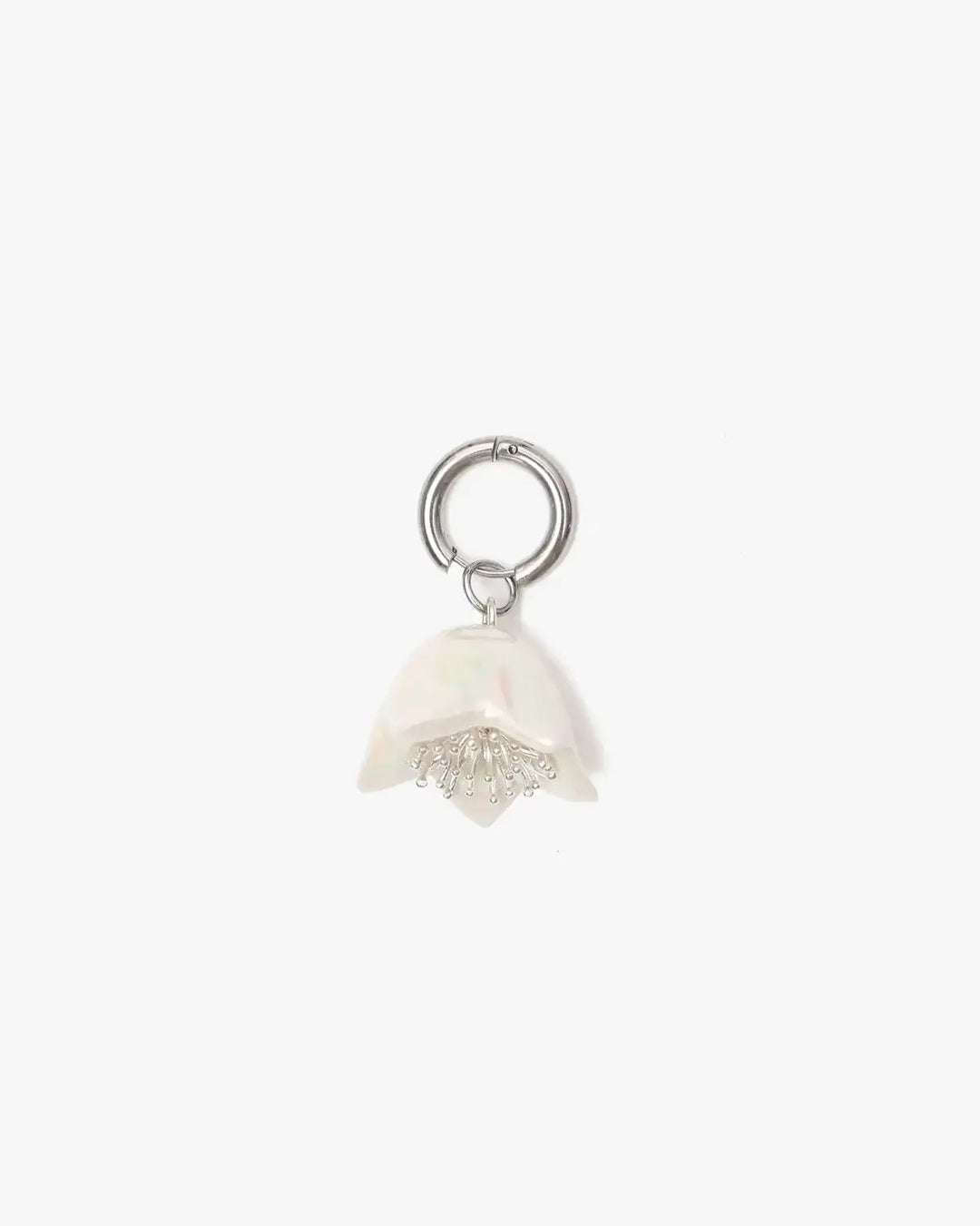 Polysk Bellflower White Single Earring