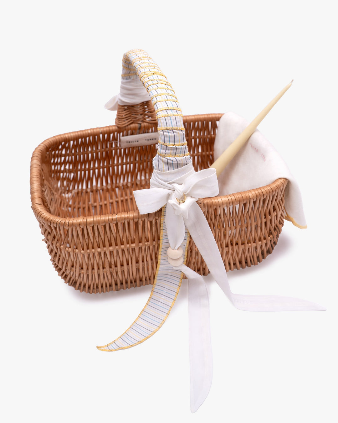 Великодній кошик KOLO великий з білими стрічками