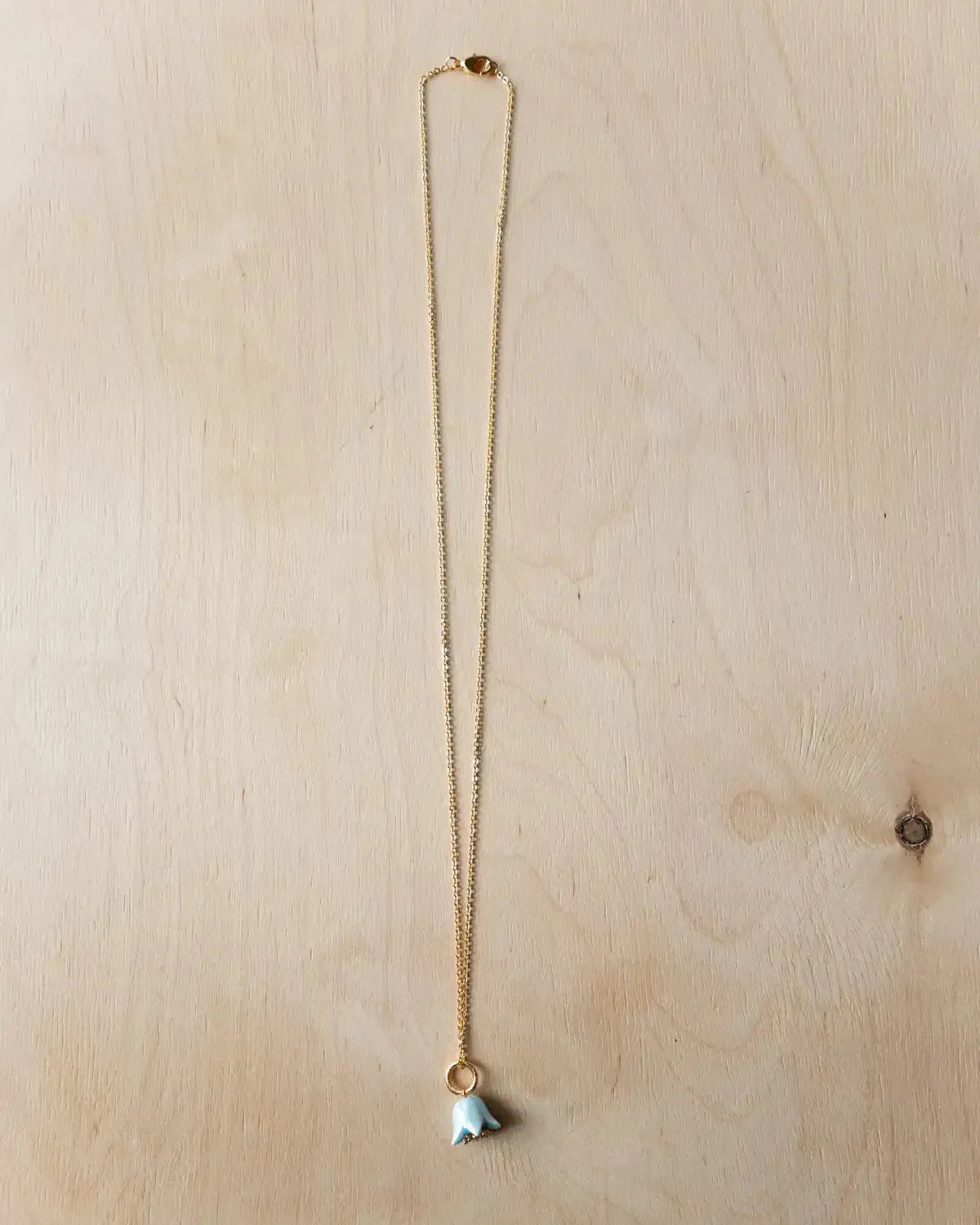 Polysk Small Sky Blue Bellflower Pendant