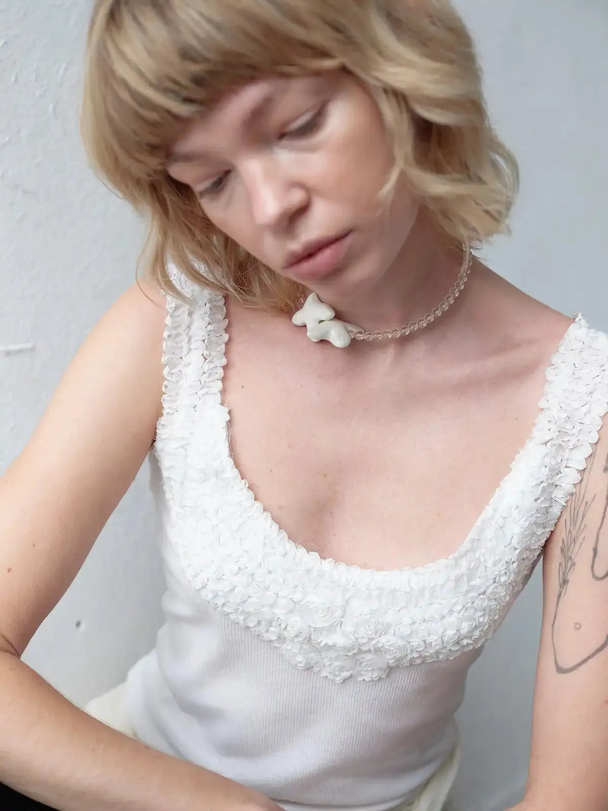 Myrni Necklace with Crystal and Birds