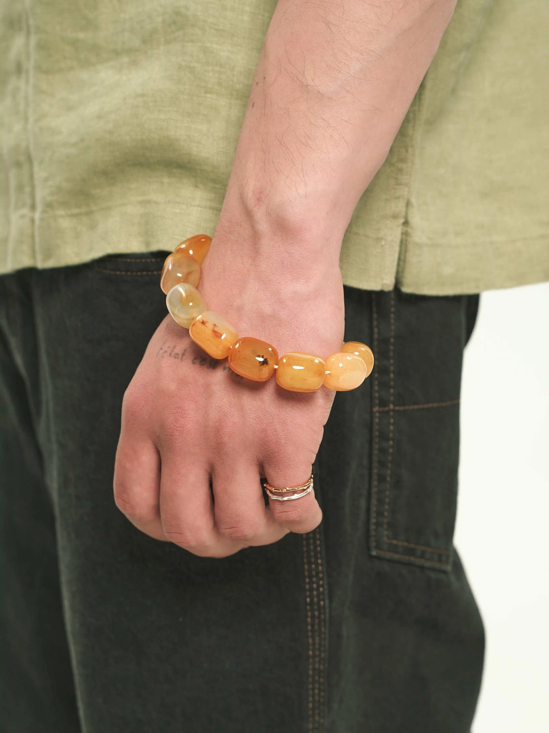 DELIGHT bracelet in natural agate