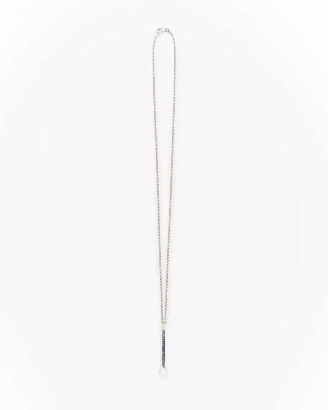 Підвіс 6.674 у формі срібного сірника з білою емаллю