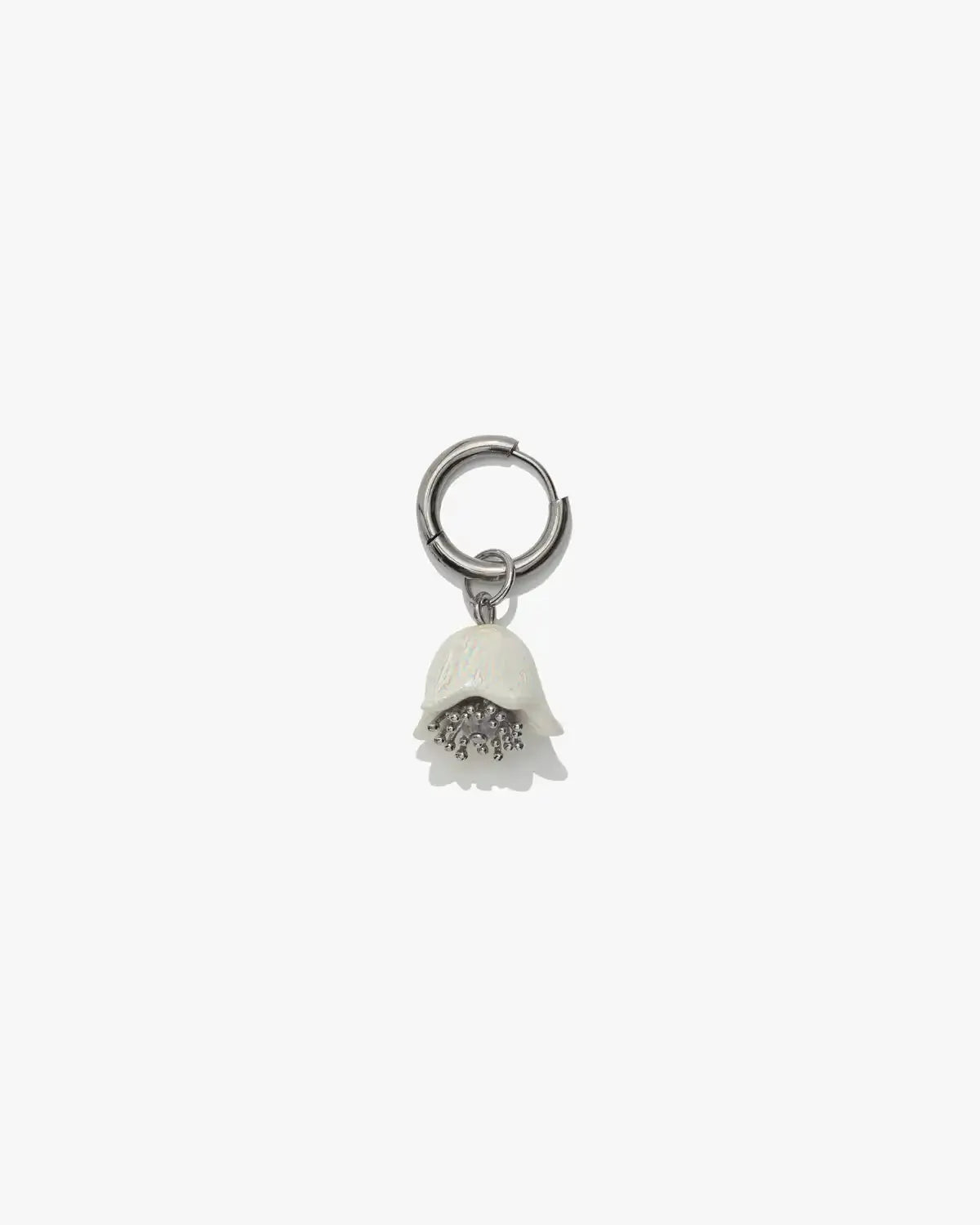Polysk Small Bellflower White Single Earring