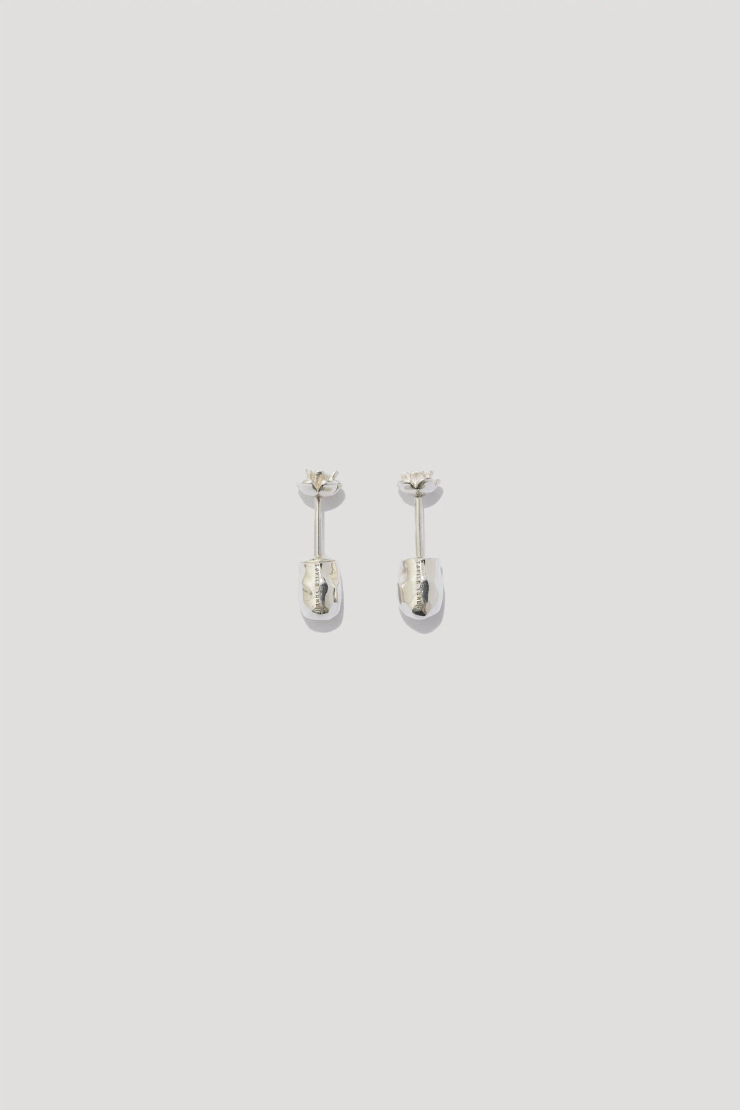 BABY ROSE silver stud earrings