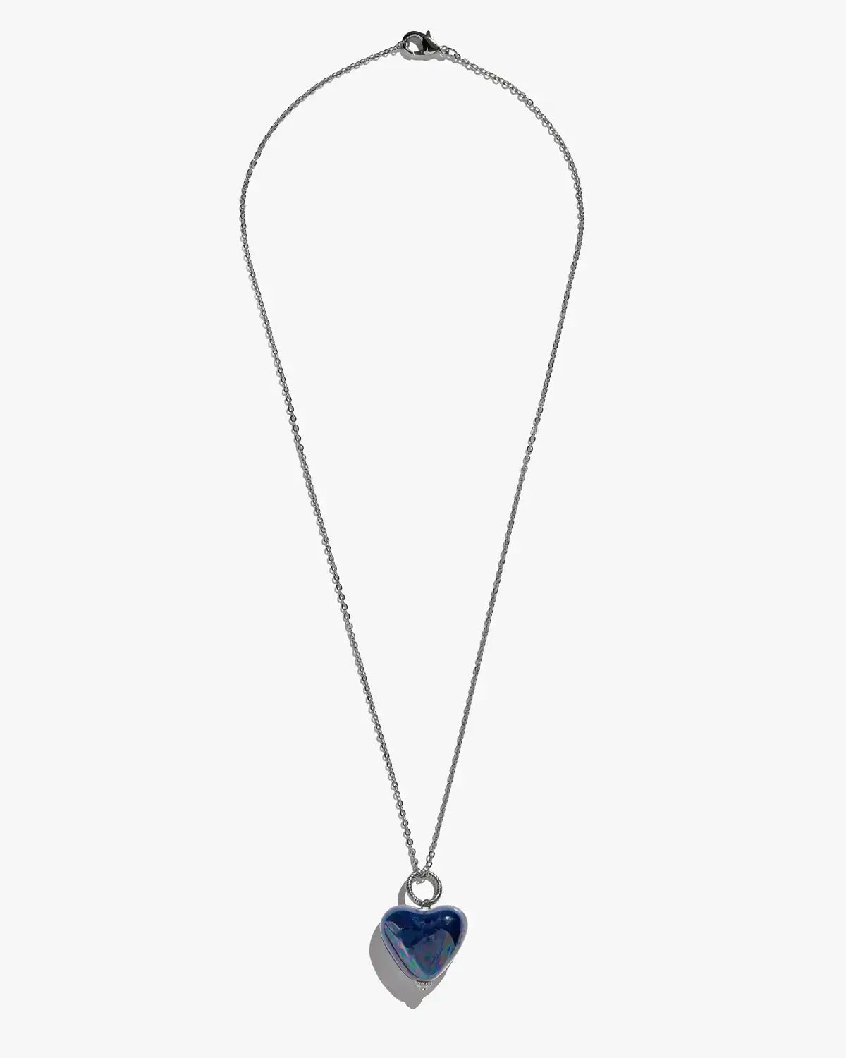 SKARB pendant with a blue heart on a chain