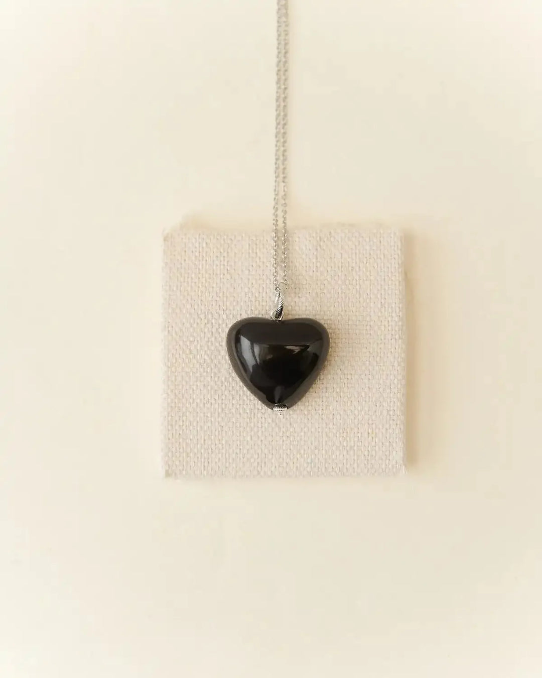 Aura Black Heart Pendant