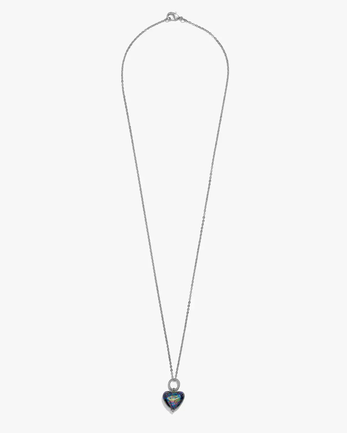 SKARB pendant with a small blue heart on a chain