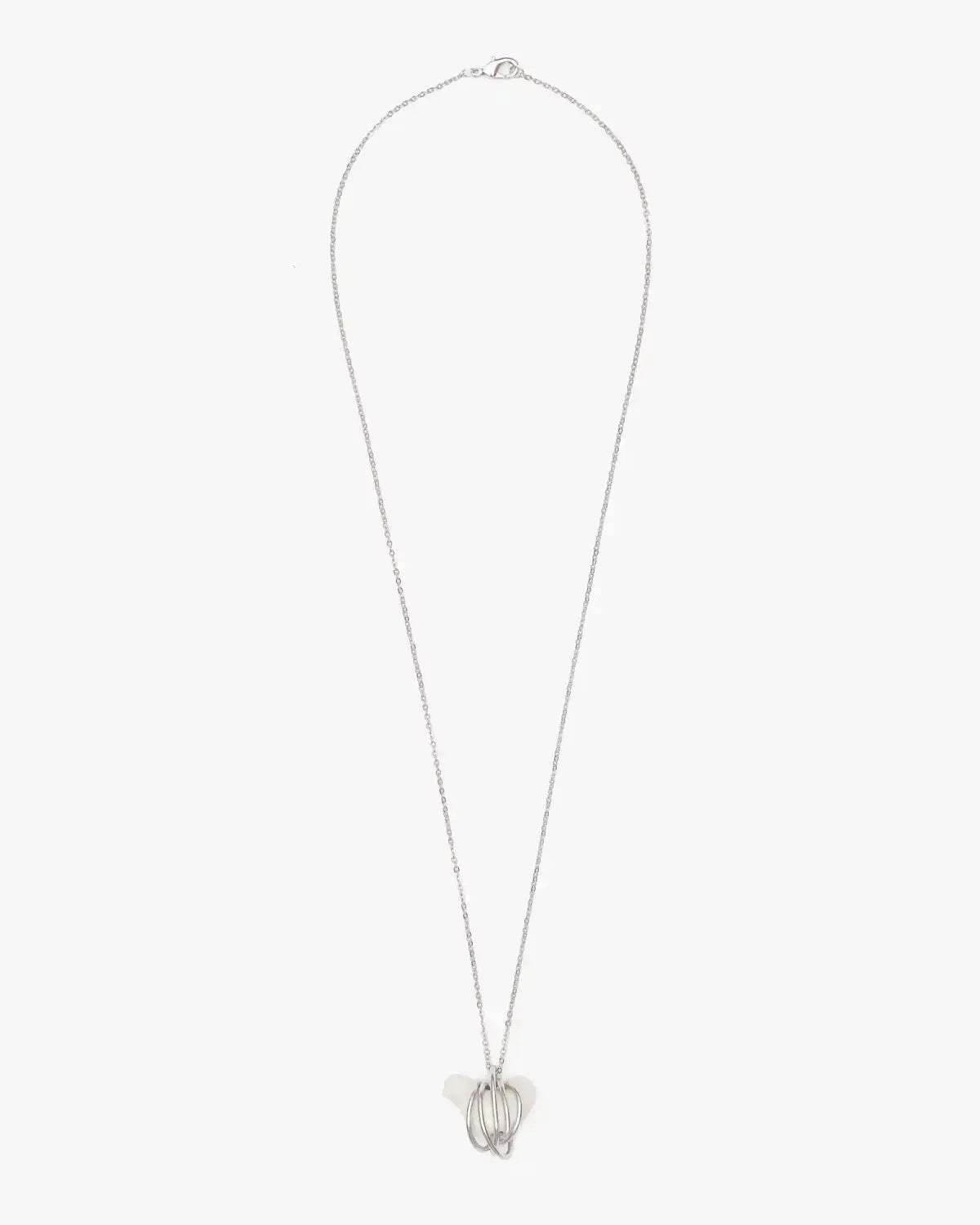 Liuli Hen Pendant with Metal Frame