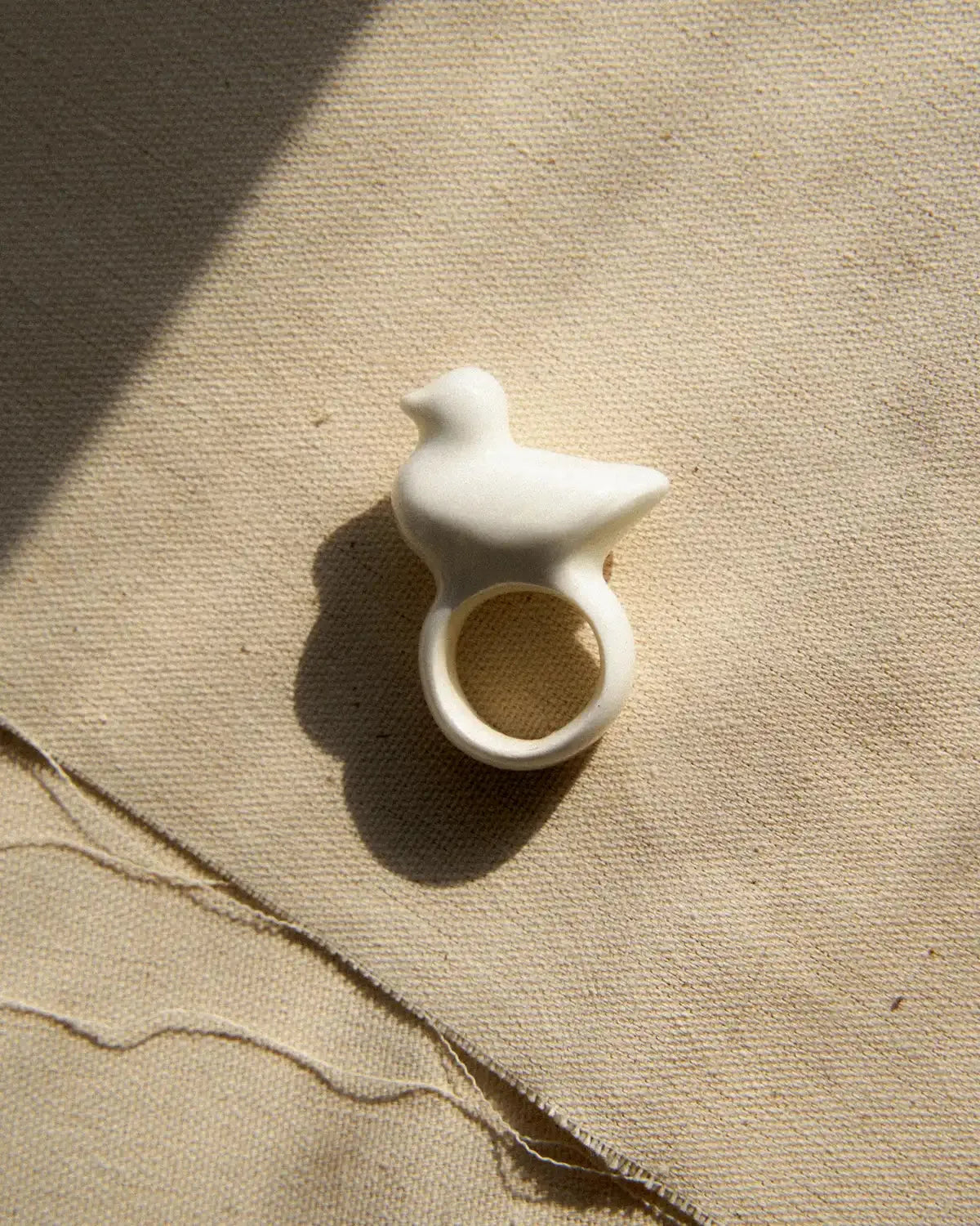 Liuli Duck-Shaped Ring