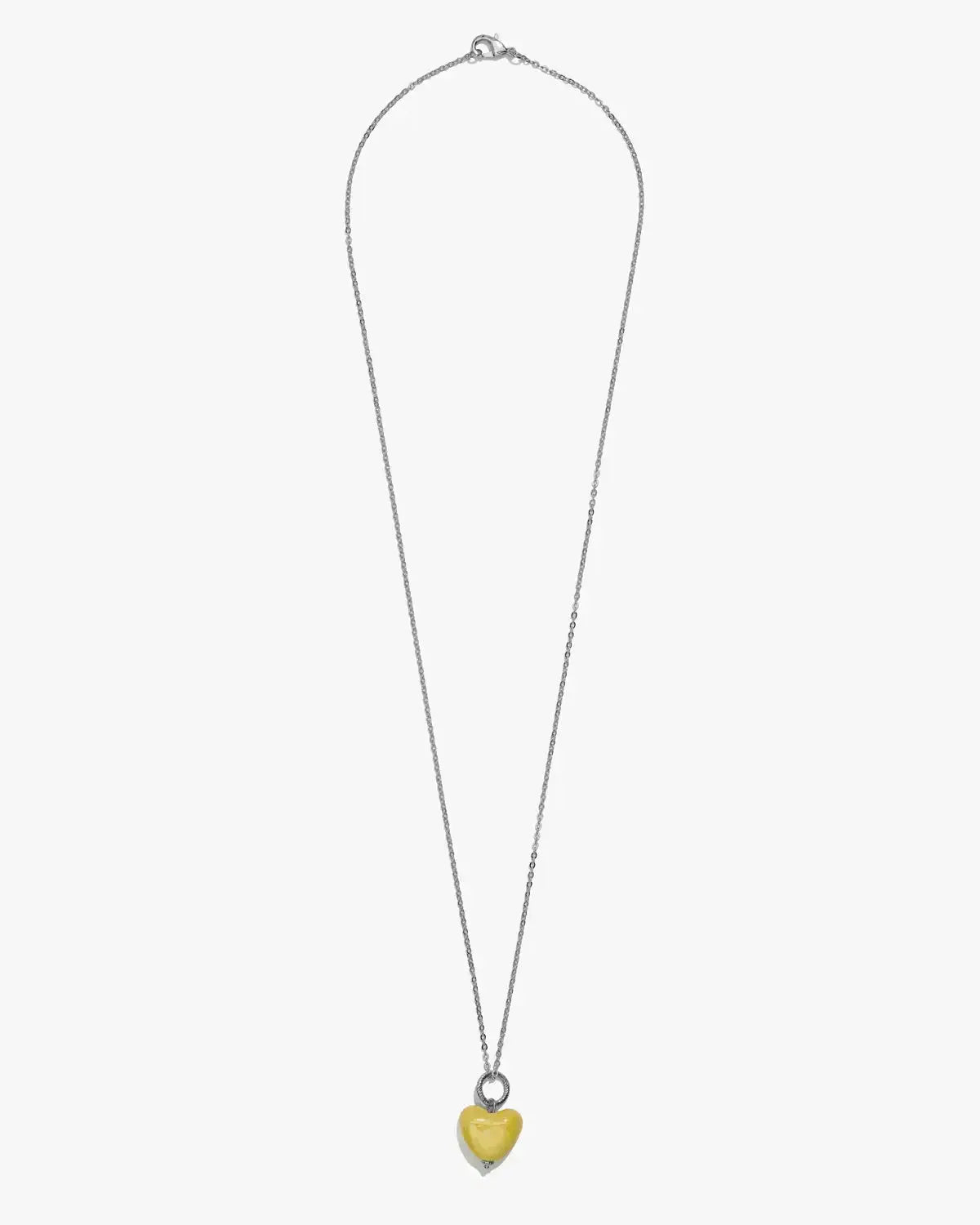 SKARB pendant with a small yellow heart on a chain