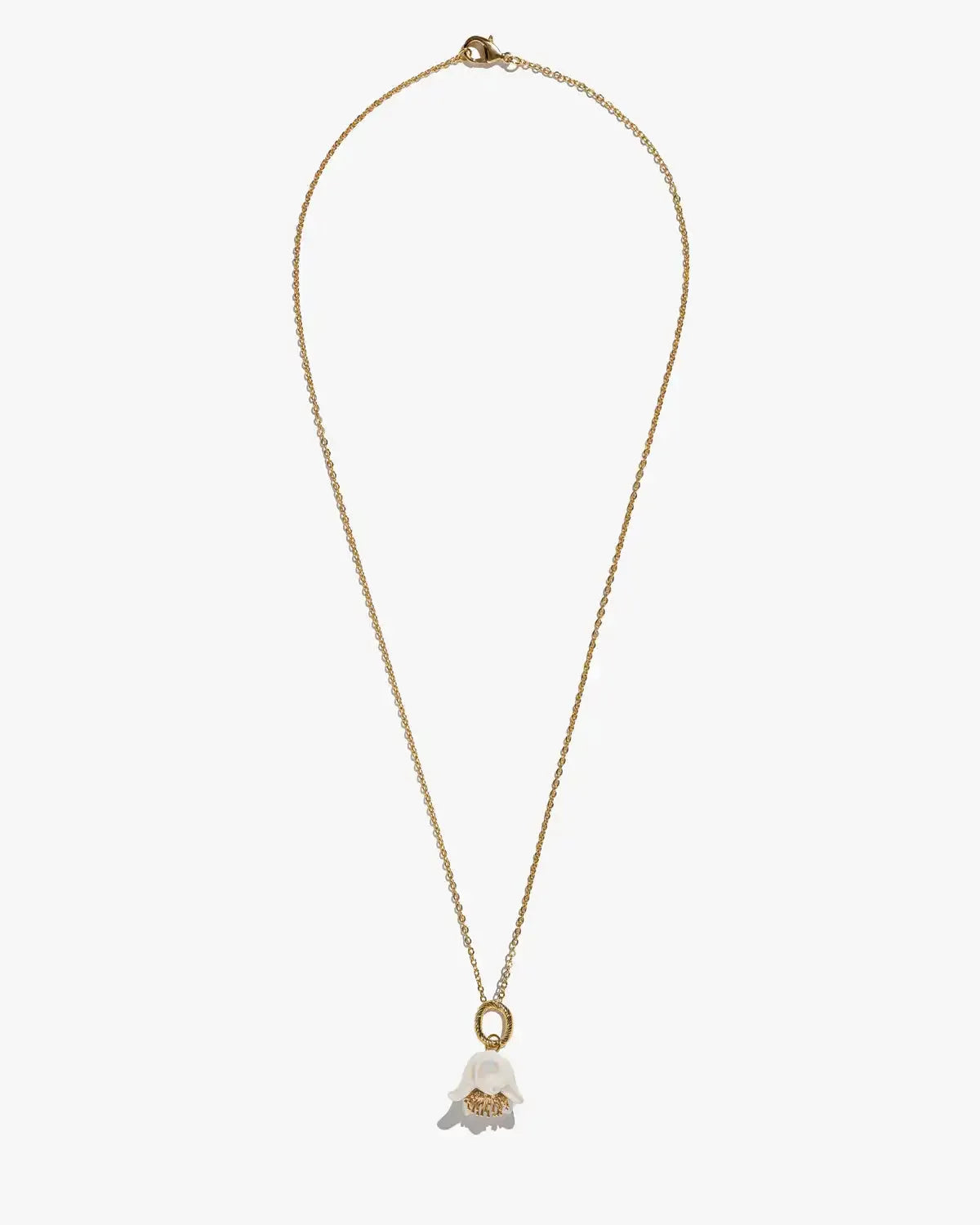 Polysk Small White Bellflower Pendant