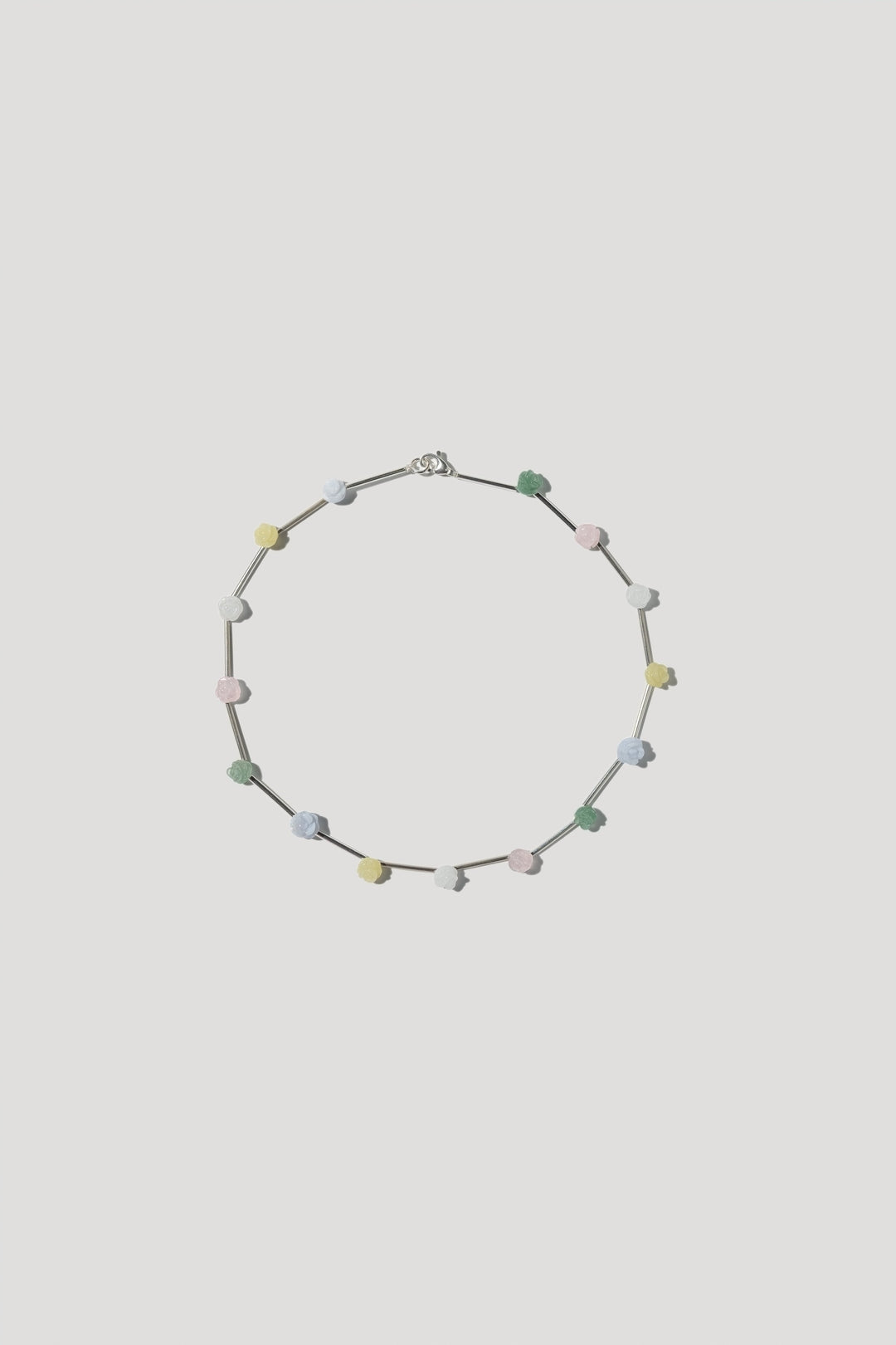 ROSARIUM multi-color silver necklace