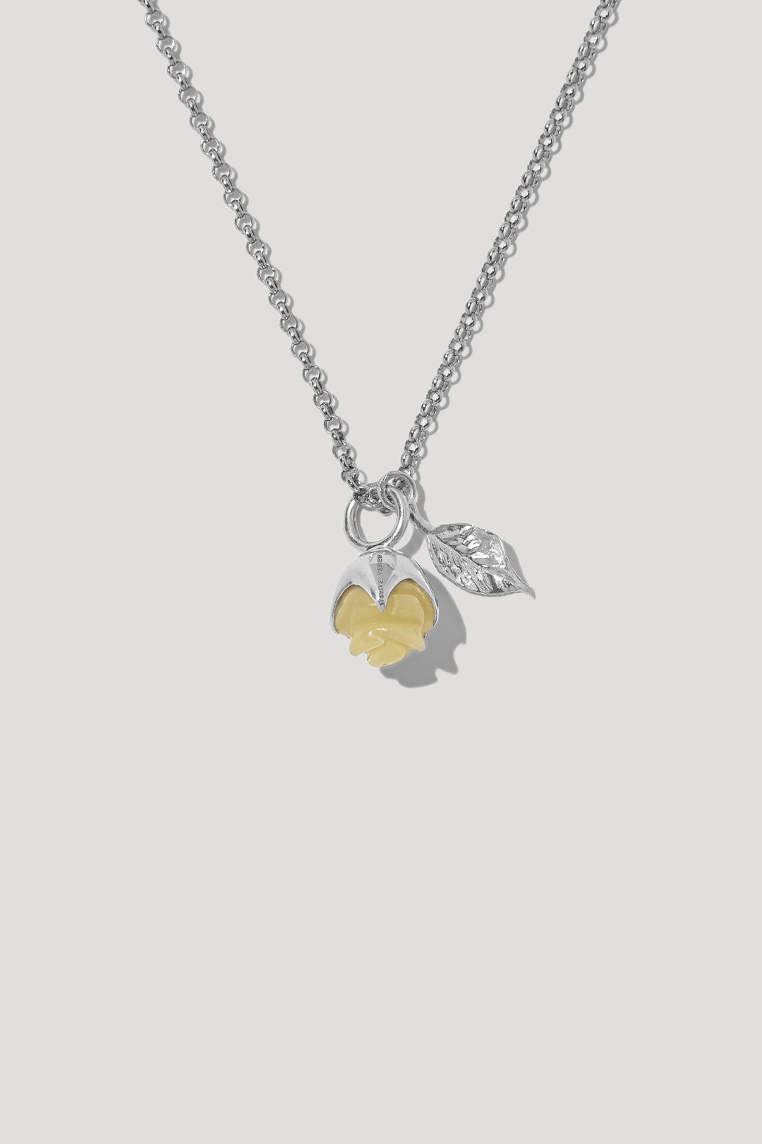 ROSARIUM yellow silver pendant with chain