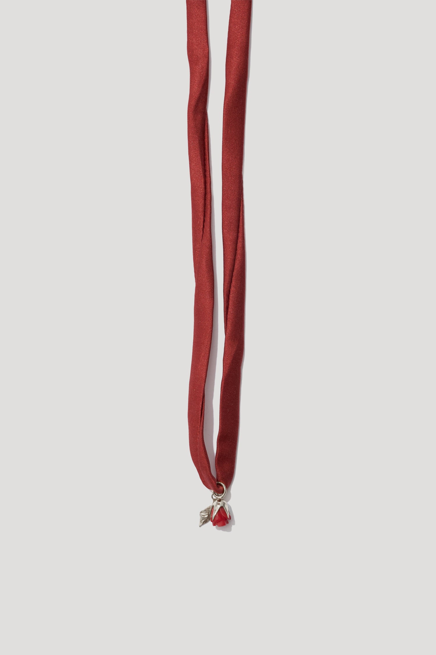 ROSARIUM red silver pendant with chain
