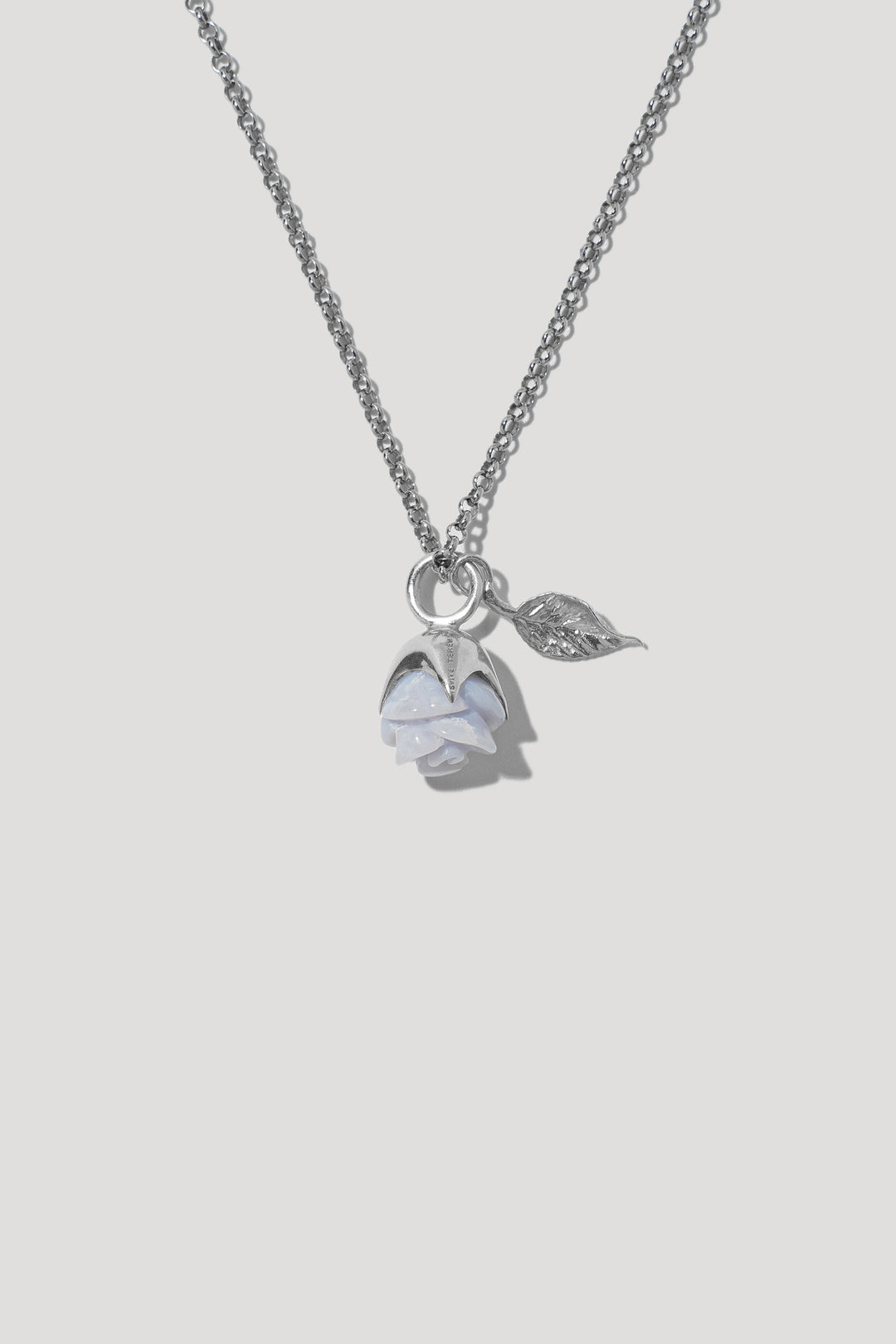 Підвіс ROSARIUM блакитний у сріблі на ланцюжку