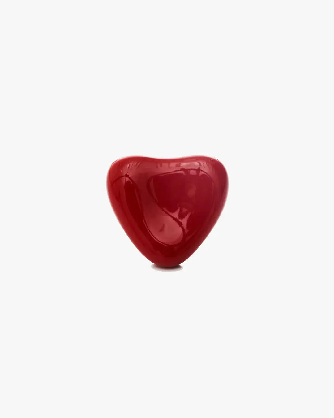 Aura Red Heart-Shaped Ring