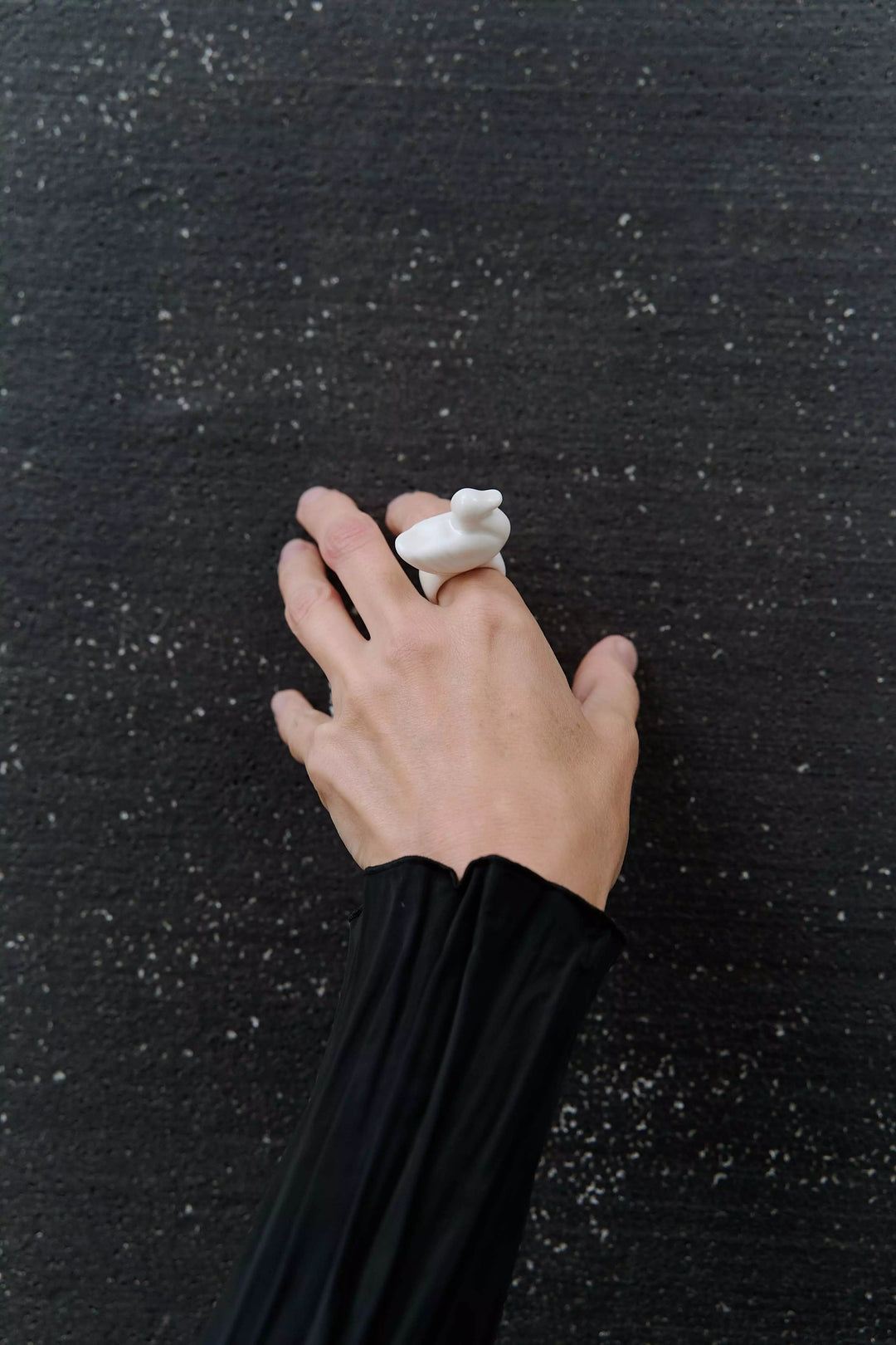 Liuli Duck-Shaped Ring