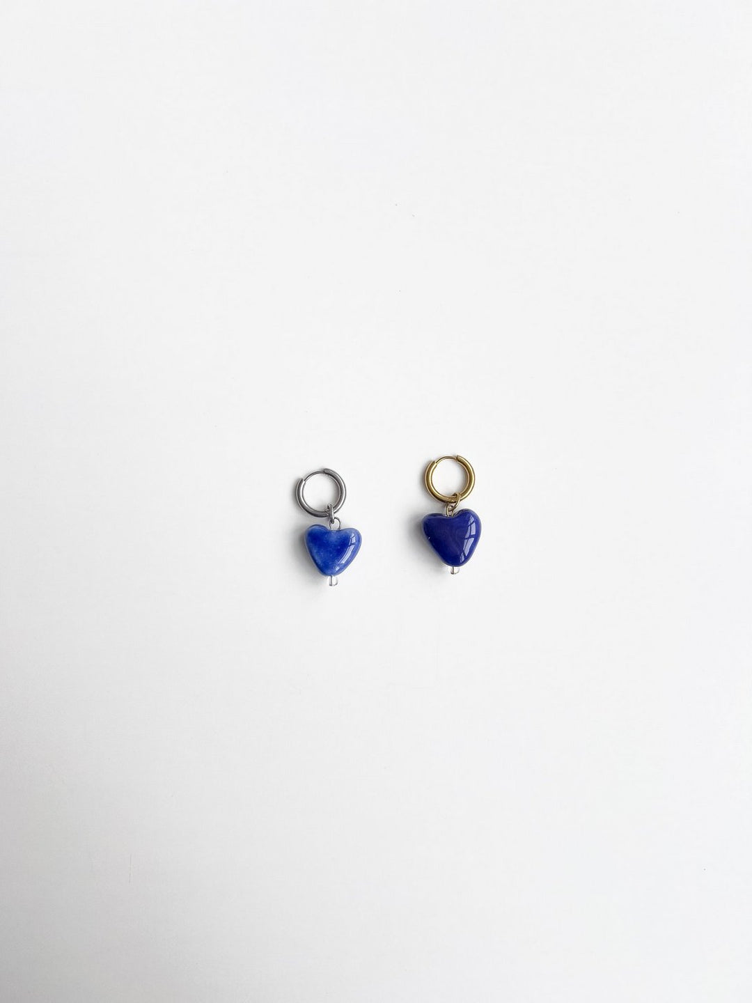 Моносережка SKARB мале серце синє НЕ ЛЮСТРОВА (BF)