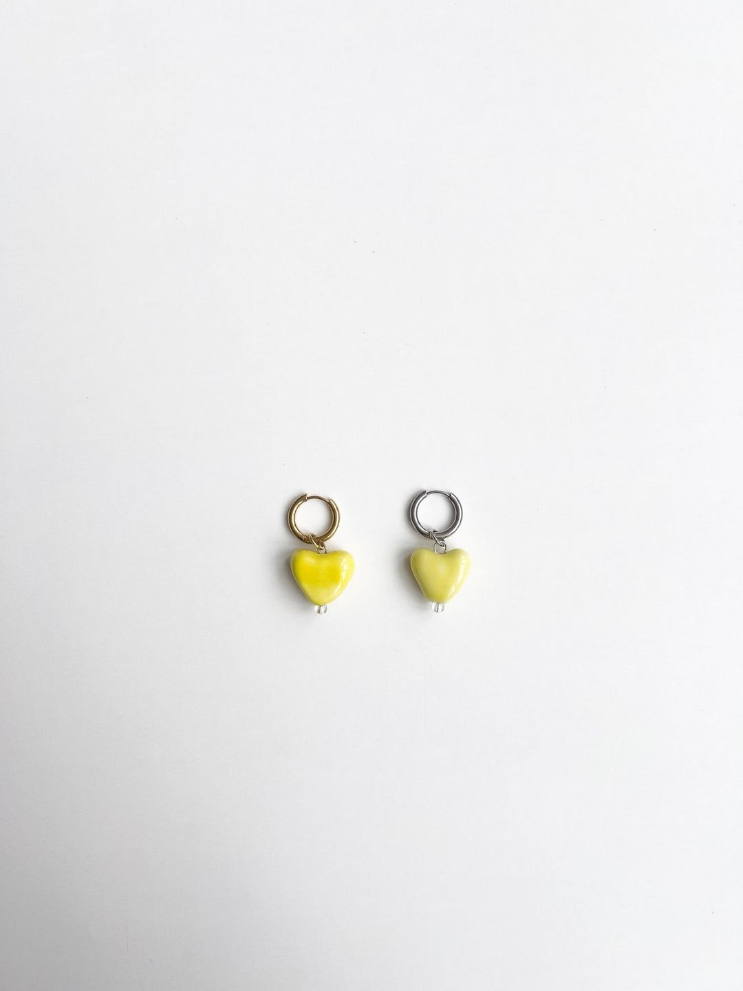 Моносережка SKARB мале серце жовте НЕ ЛЮСТРОВА (BF)