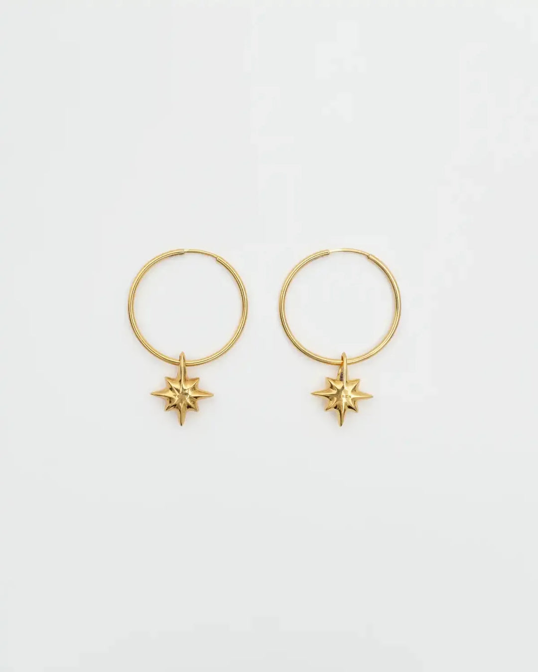 Drimota Earrings in Gold-Plated Silver Stars Shape