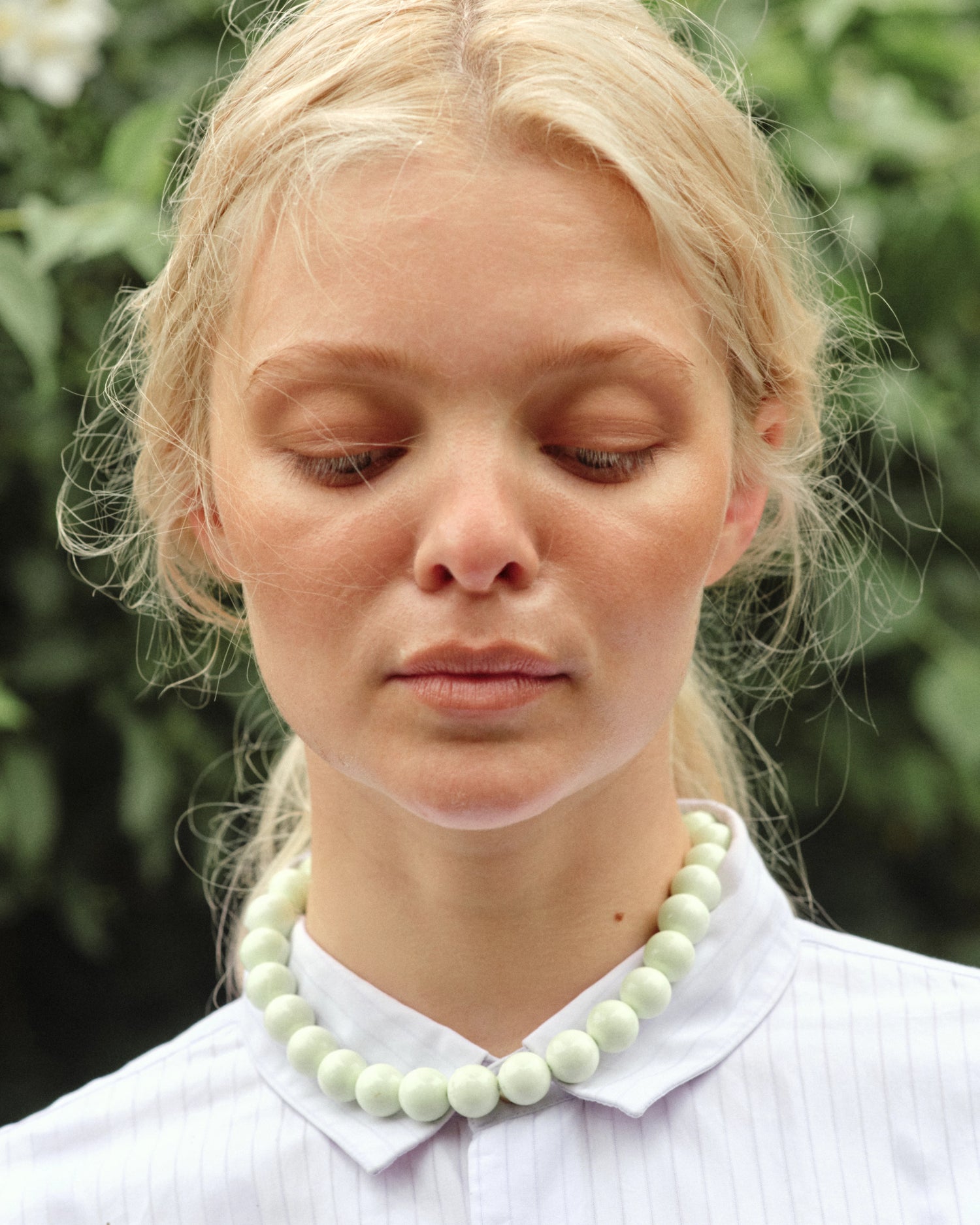 MEADOW necklace in mint color
