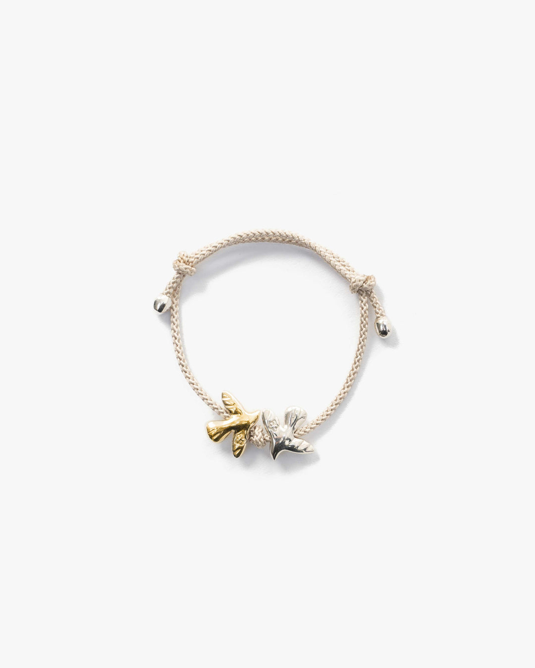 Браслет ERA зі срібною та позолоченою пташками