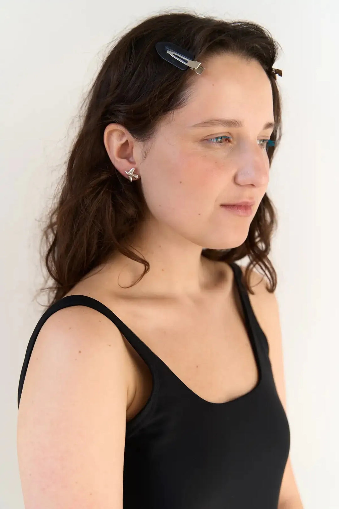 Era Earrings in Silver Birds Shape