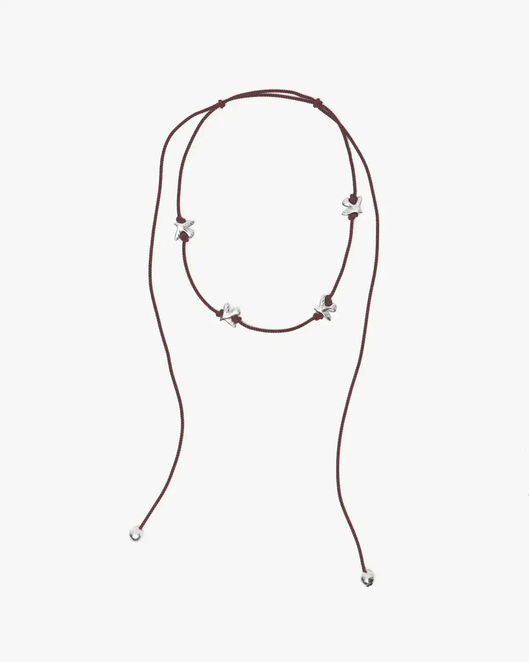 Кольє ERA з чотирма срібними пташками