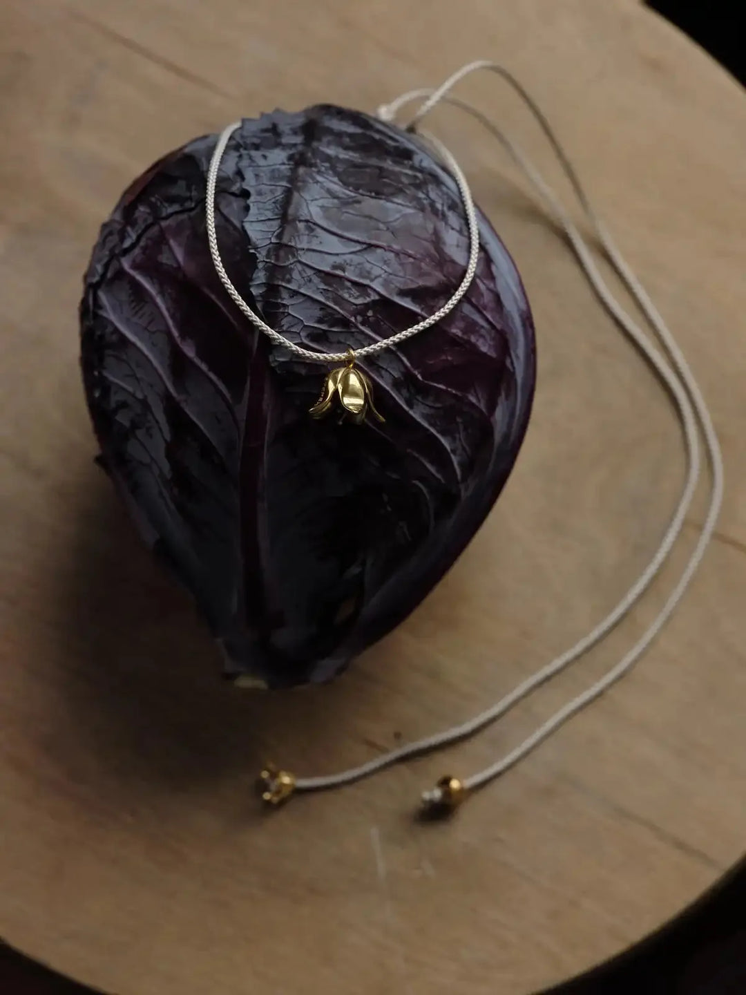 Era Necklace with Gold-Plated Silver Bellflower