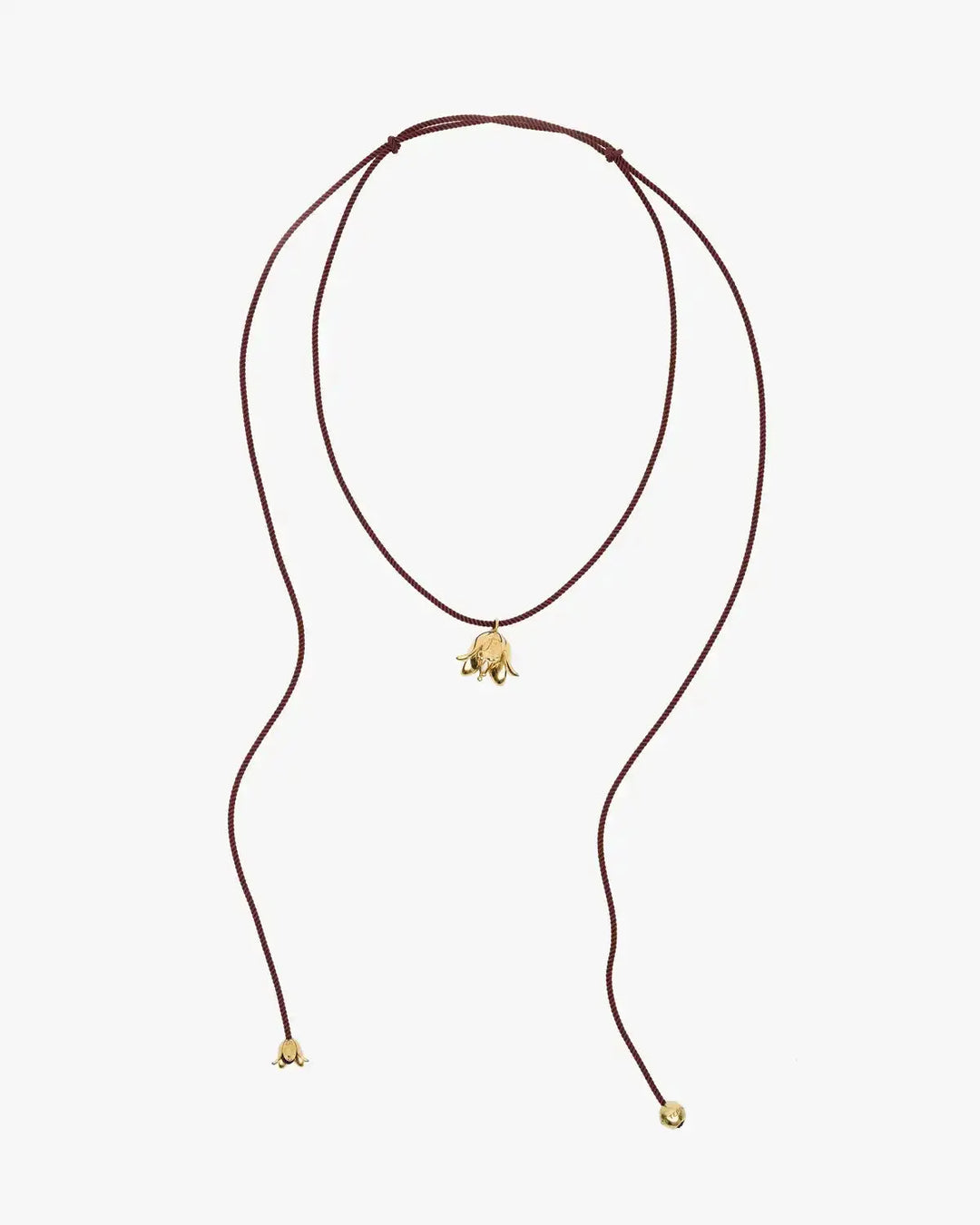 Era Necklace with Gold-Plated Silver Bellflower