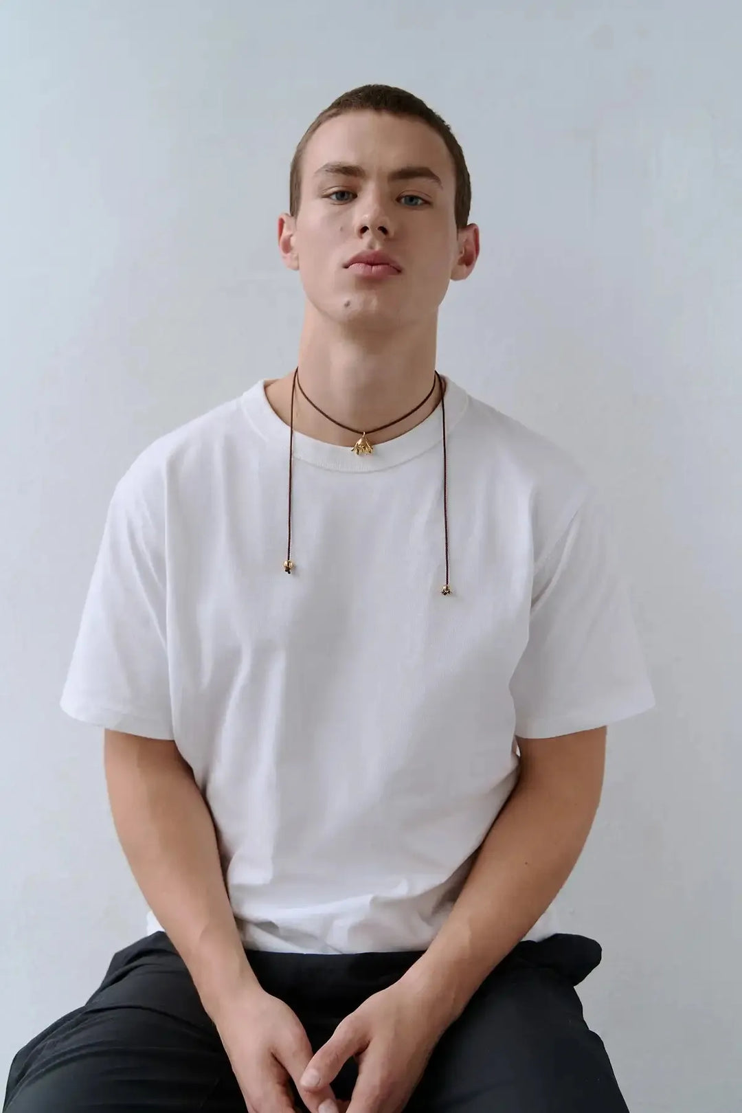 Era Necklace with Gold-Plated Silver Bellflower