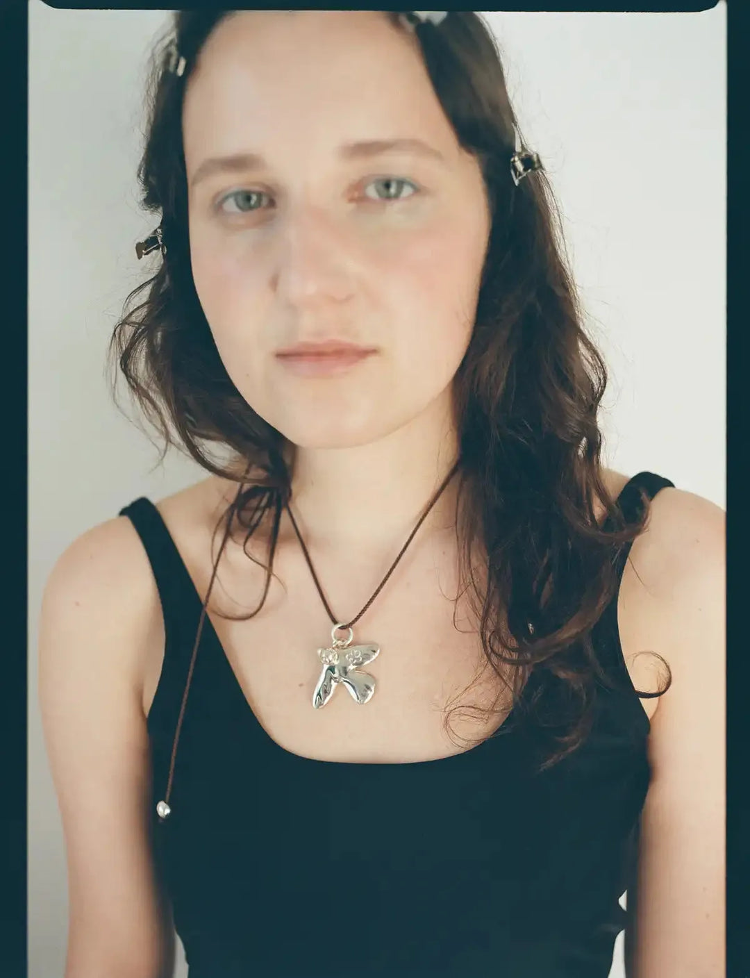 Підвіс ERA зі срібною пташкою на ювелірному шнурку