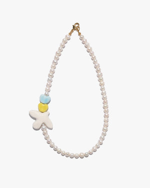 Freedom Necklace with Bird and Hearts