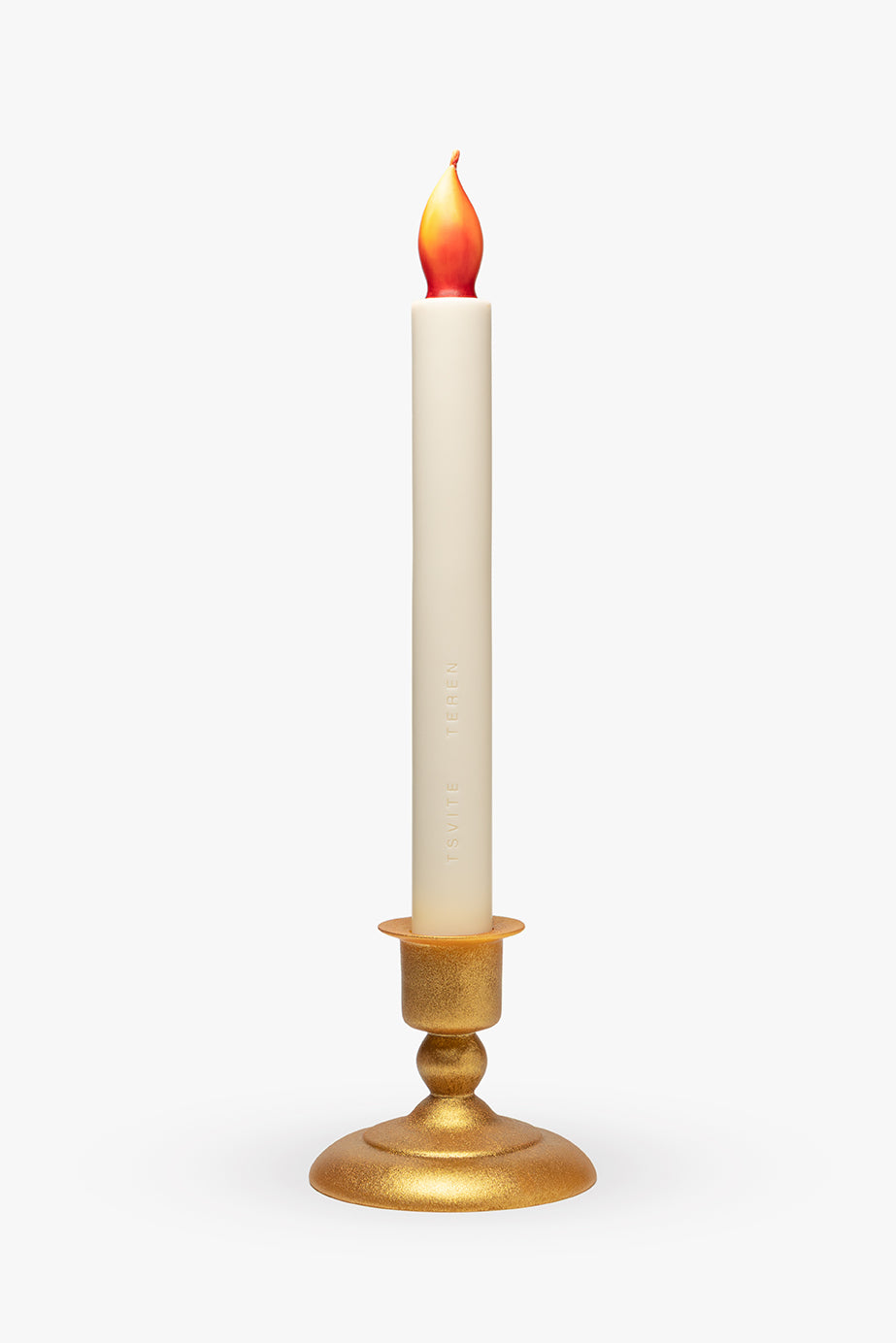 Свічка LUMIÈRE у біло-золотих кольорах