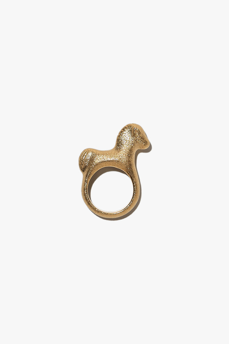NEIGH-NEIGH gold-plated ring