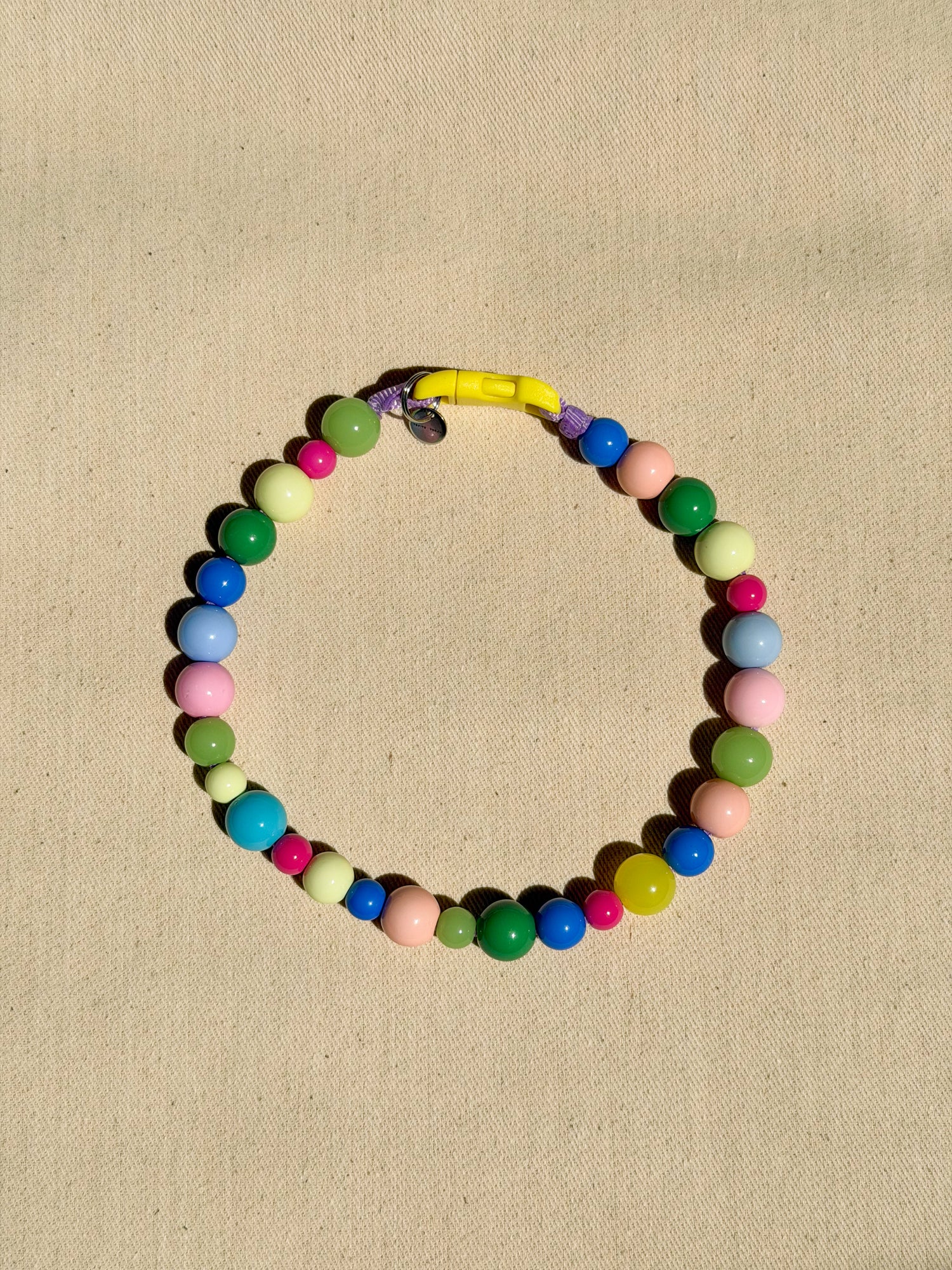 FIZZY couloured dog necklace