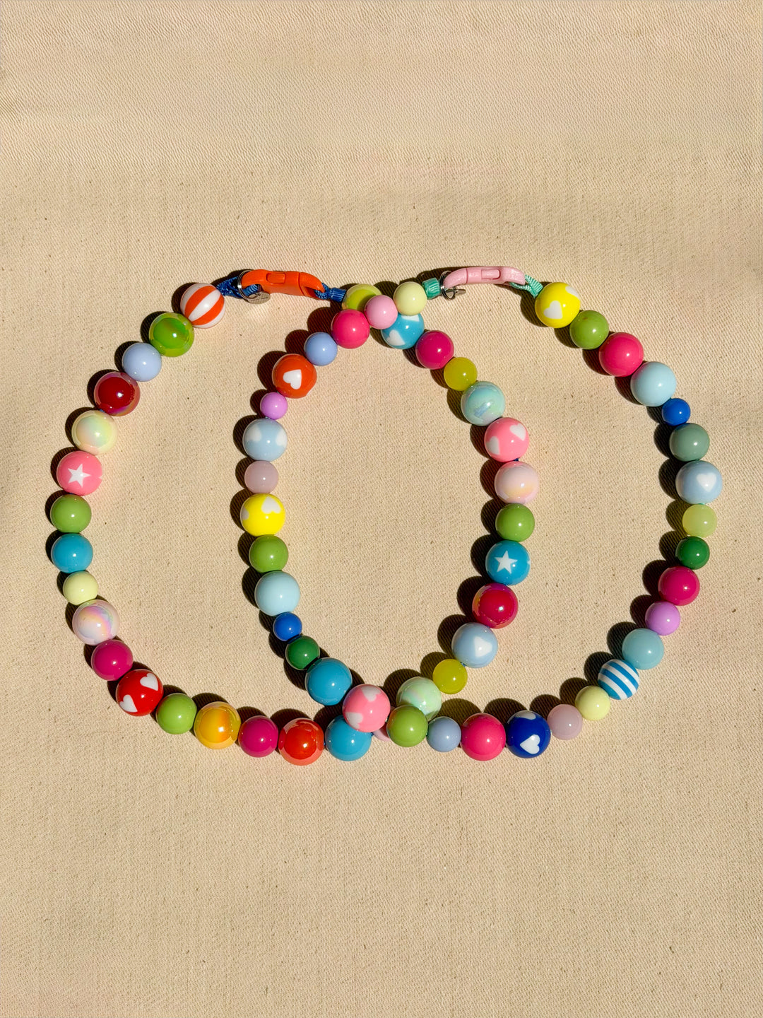FIZZY couloured dog necklace