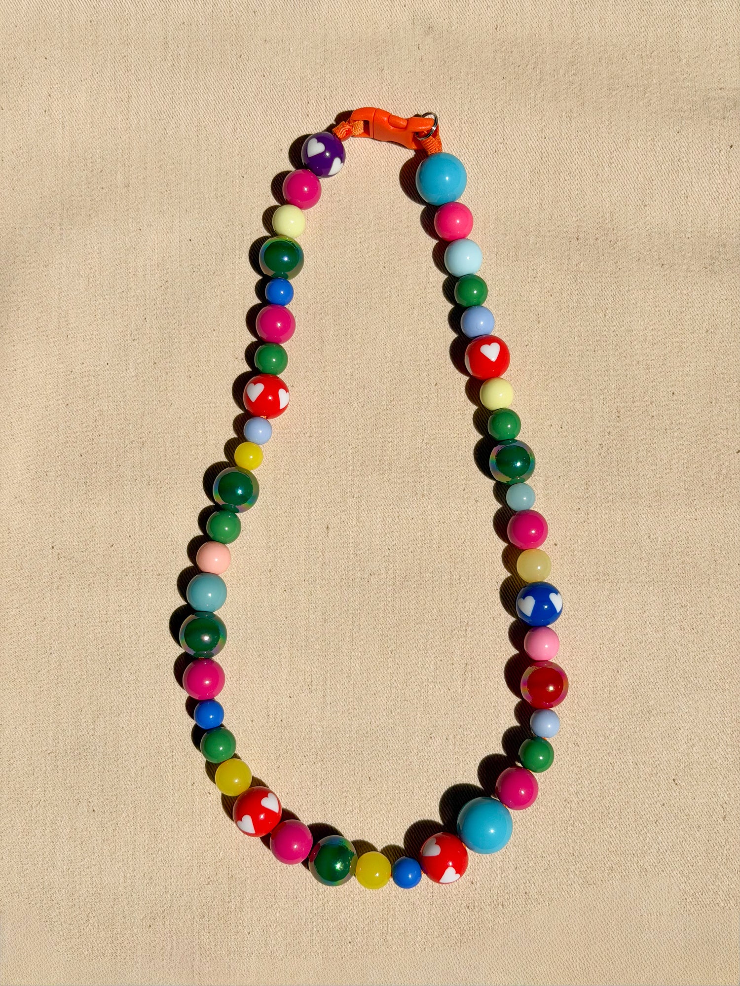 FIZZY couloured dog necklace