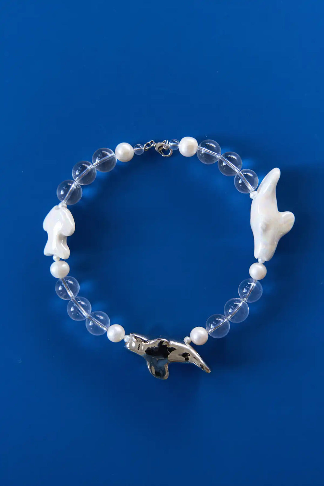 Кольє KHVYLI з кришталем та трьома рибами