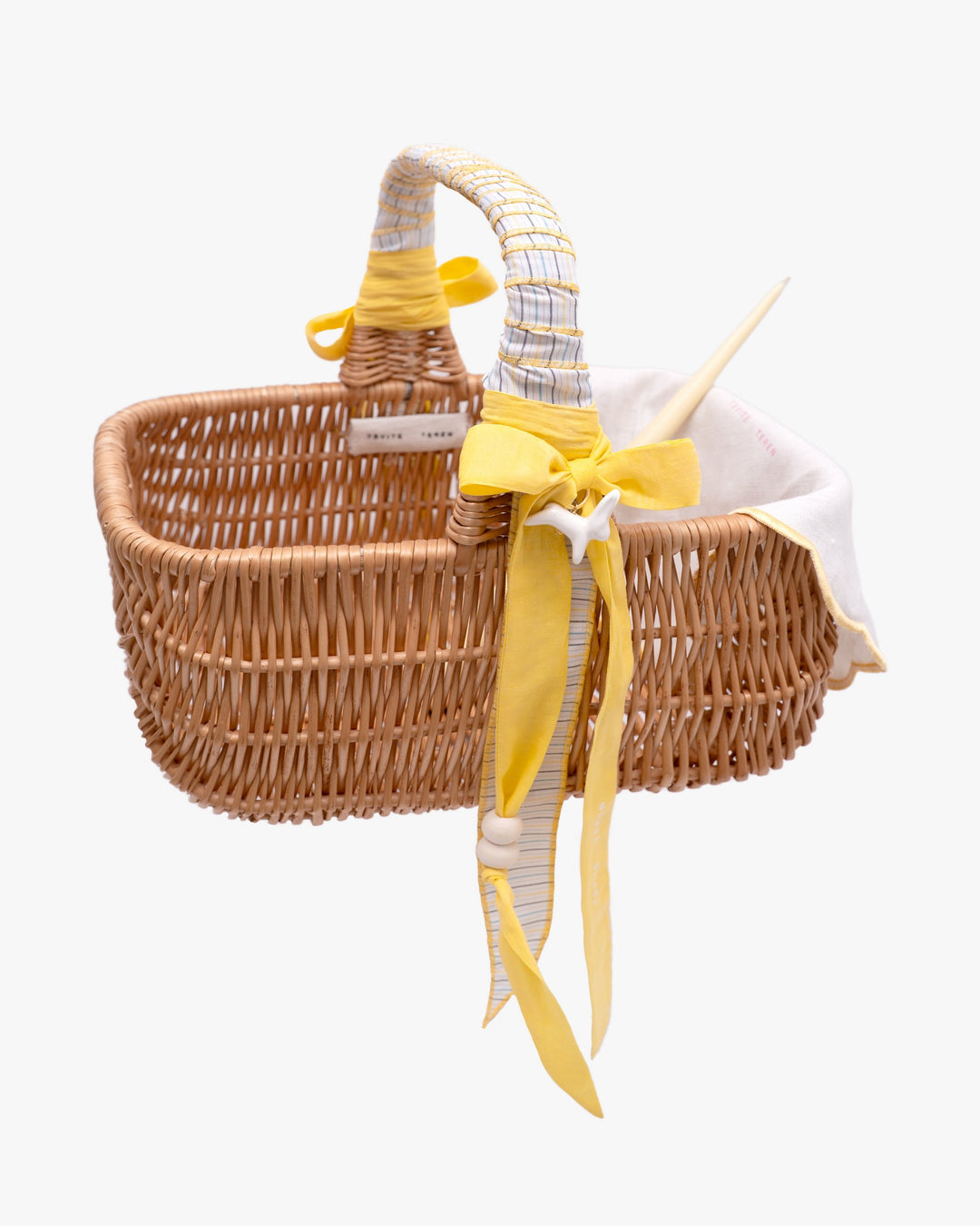 Великодній кошик KOLO великий з жовтими стрічками