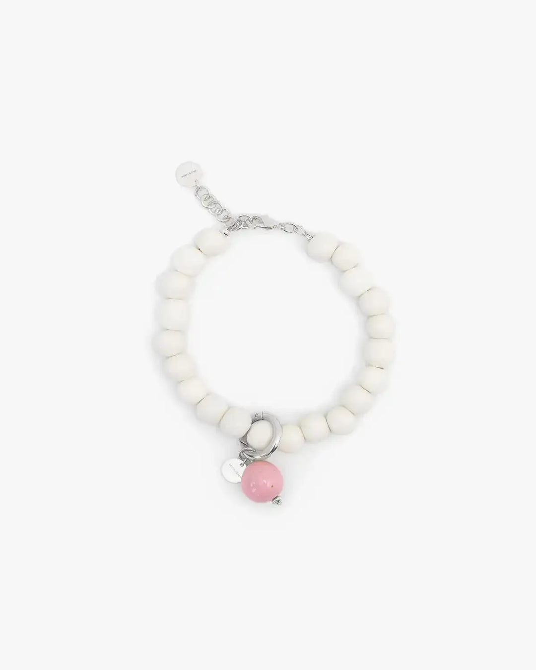 Анклет LILY Almond Blossom з порцеляновою рожевою намистиною