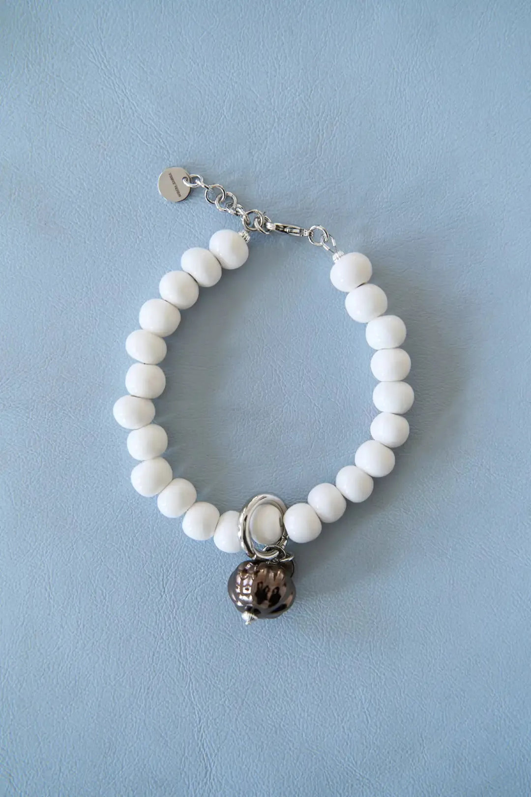 Анклет LILY Hazelnut з порцеляновою бронзовою намистиною