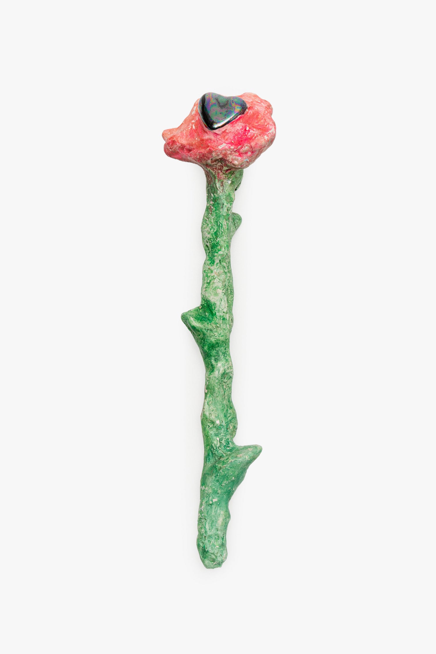 Upcycled sculpture FLOWERS OF ETERNITY. PORTULACA BLOOM