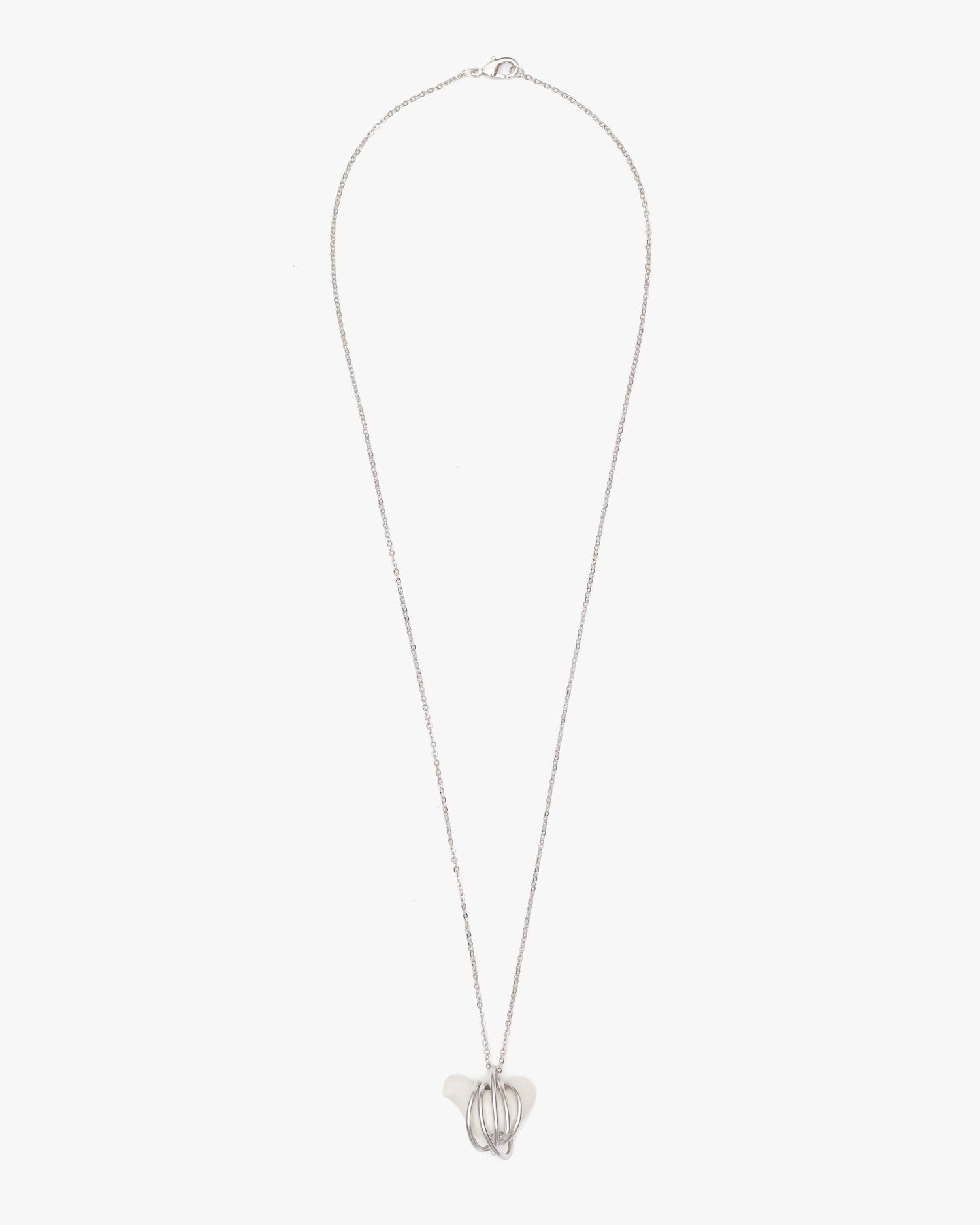Liuli Hen Pendant with Metal Frame