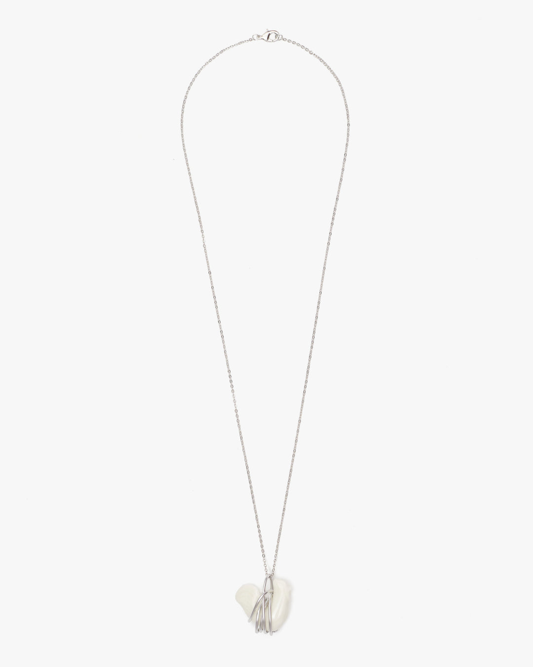 Liuli Cock Pendant with Metal Frame