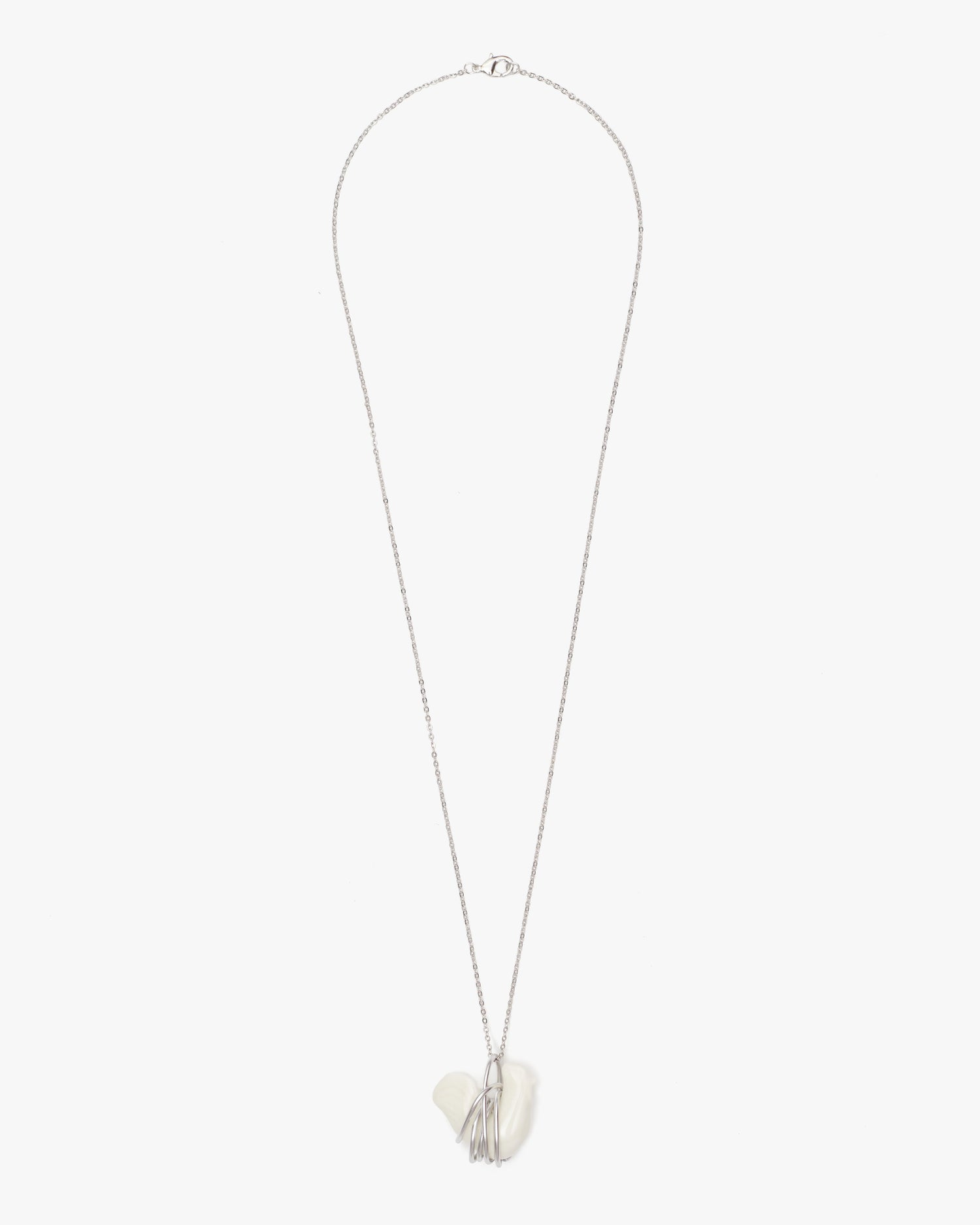 Liuli Cock Pendant with Metal Frame