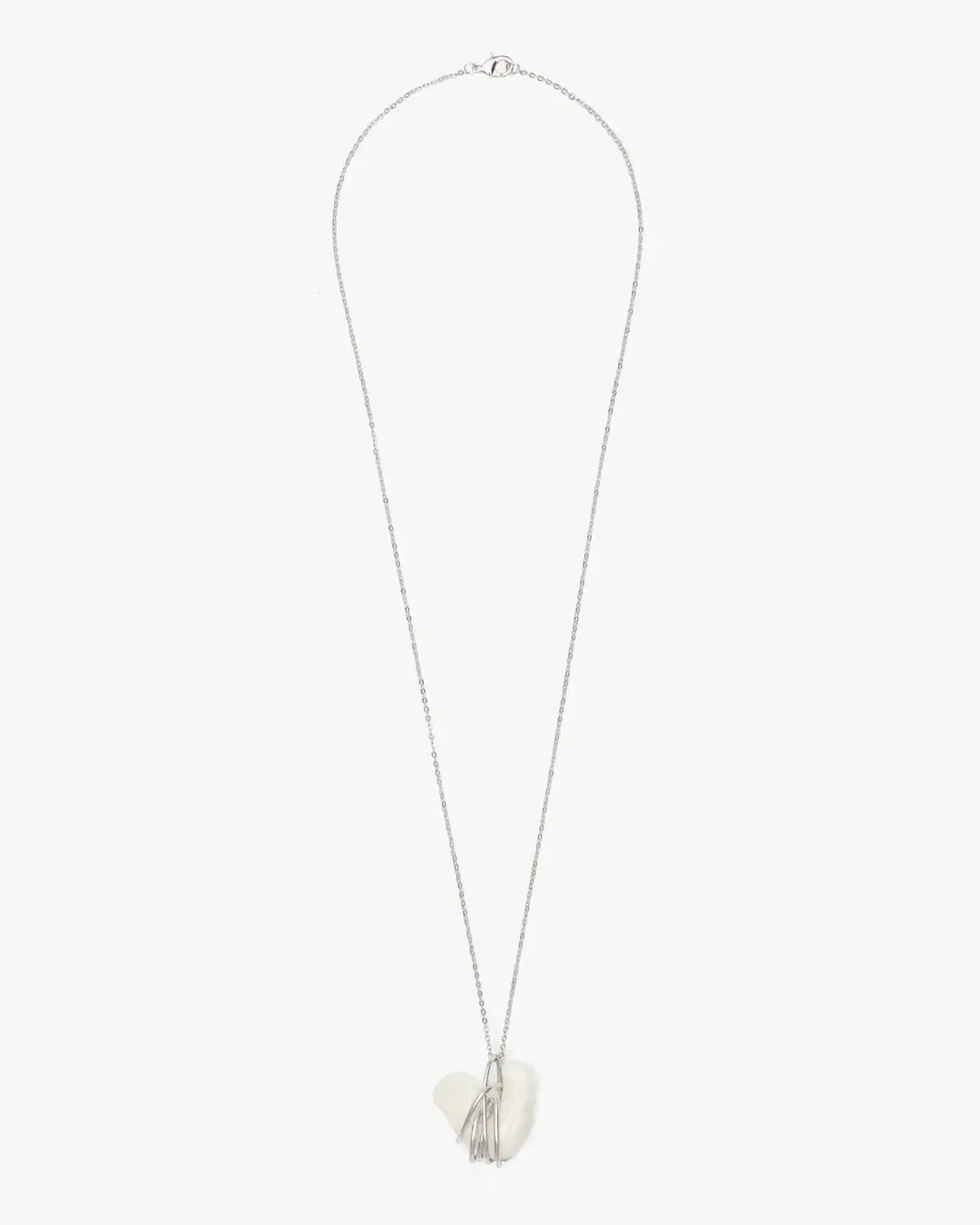 Liuli Cock Pendant with Metal Frame